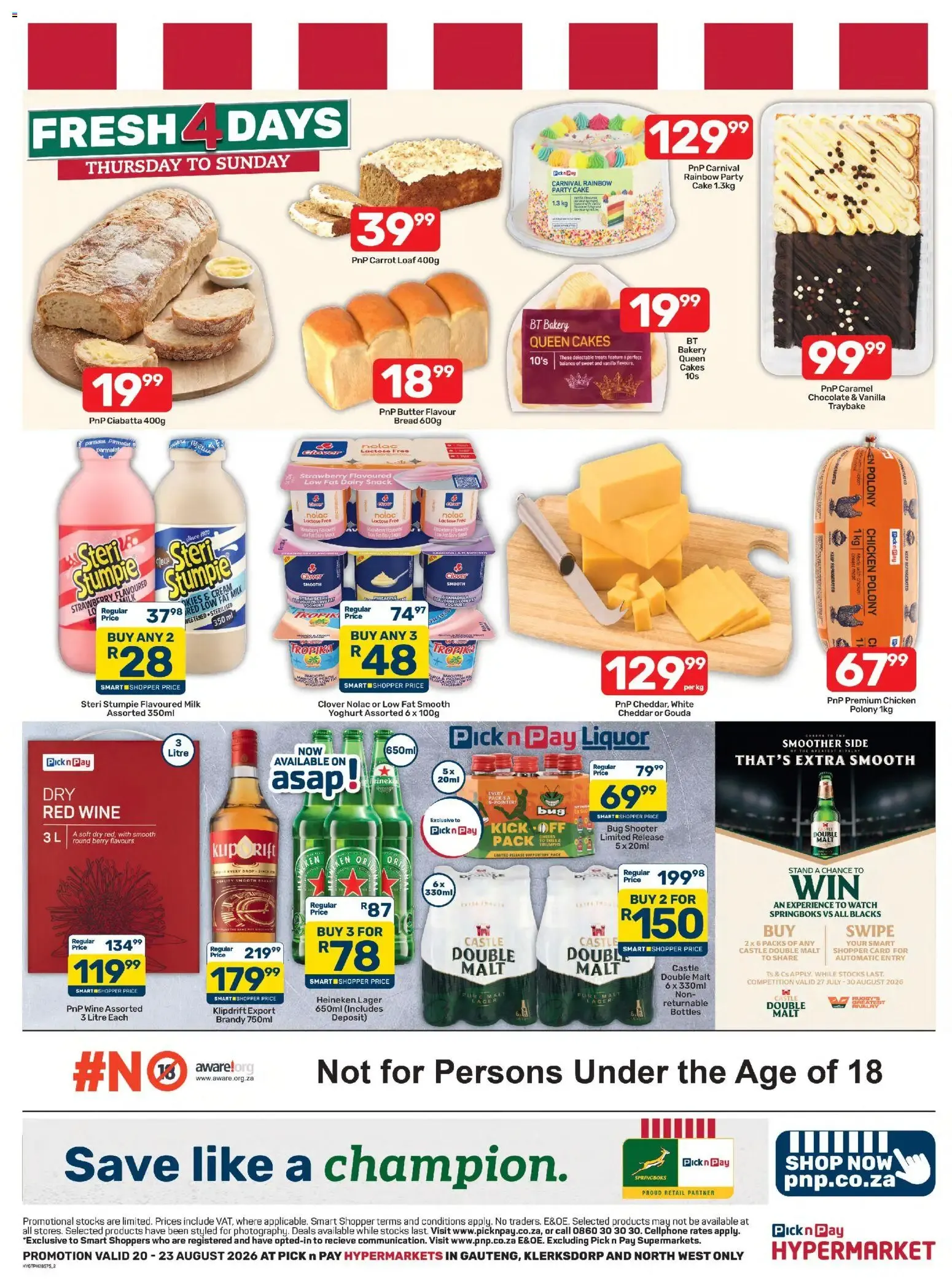 Pick n Pay Inland Provinces - Hypermarket Fresh Specials (20/08/2026 - 23/08/2026) Online from 20 August to 23 August 2026 - Catalogue Page 2