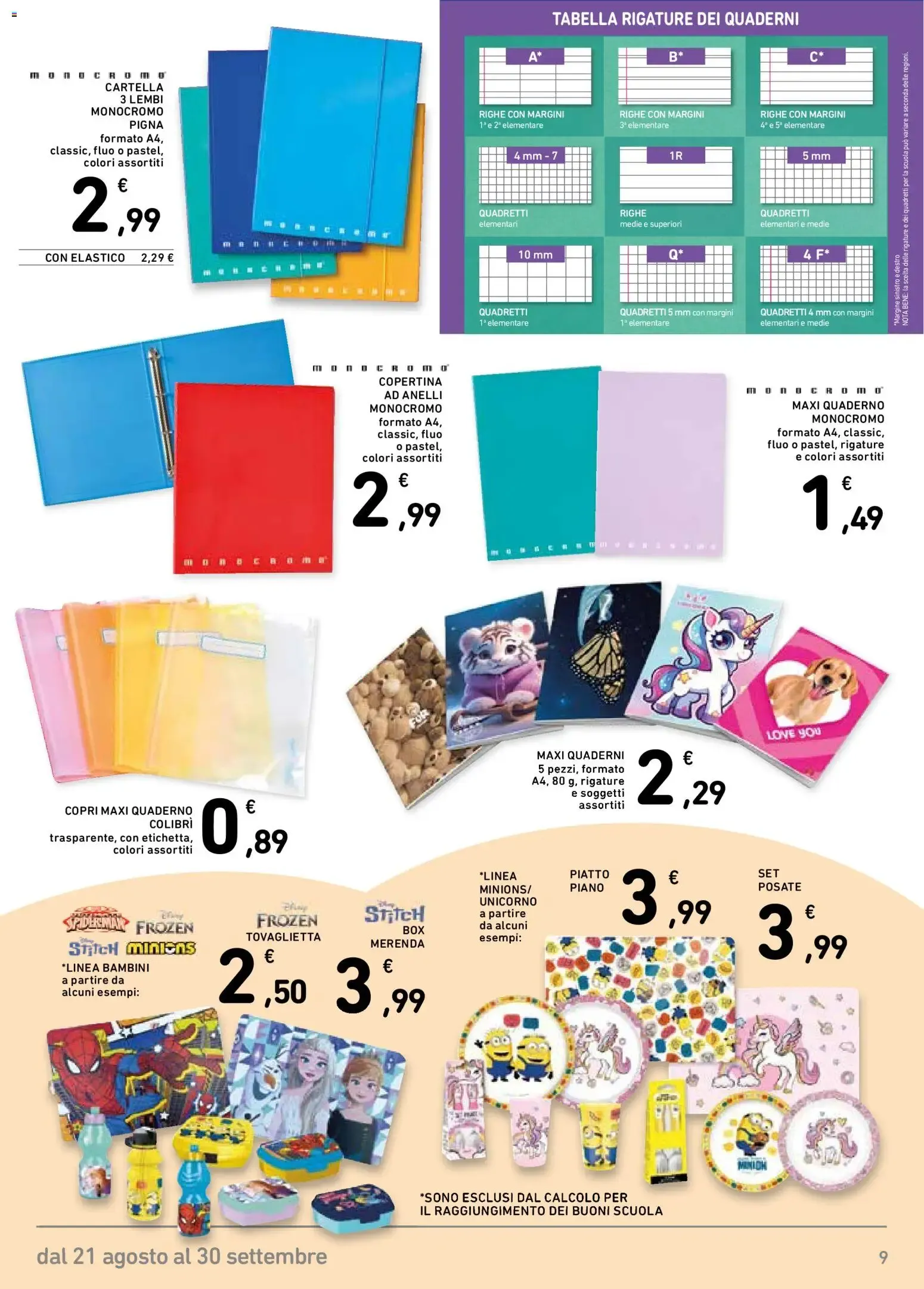 Catalogo Scuola Conad da 21 agosto a 30 settembre di 2026 - Pagina del volantino 9