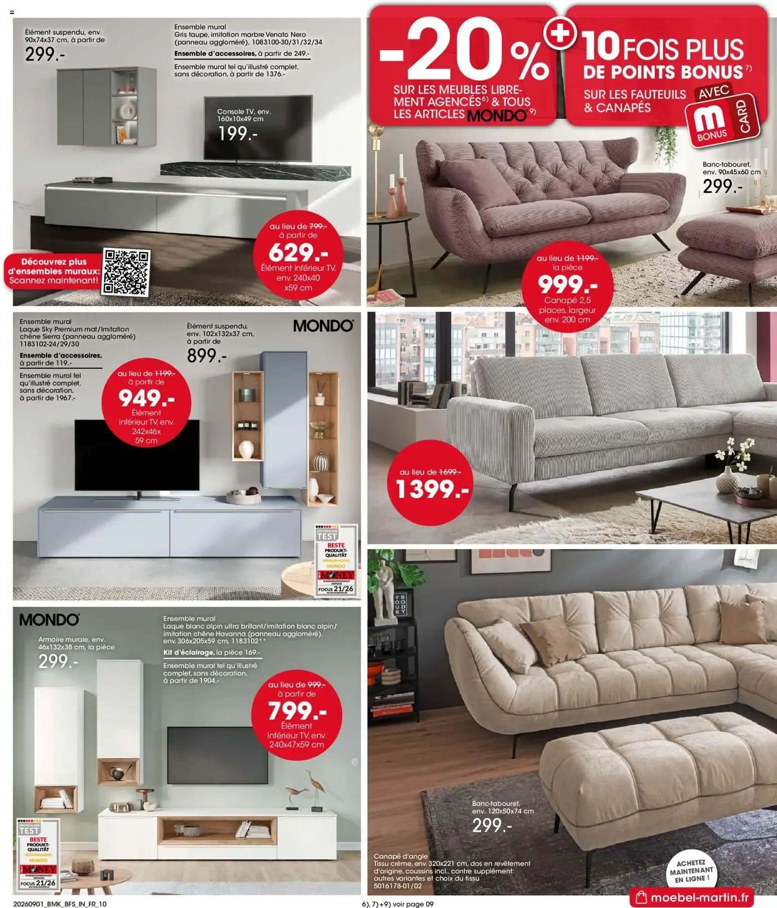 Möbel Martin: Salon de la Cuisine y Salon del Mueble Rembourré du 1 septembre au 30 septembre 2026 - Catalogue page 10