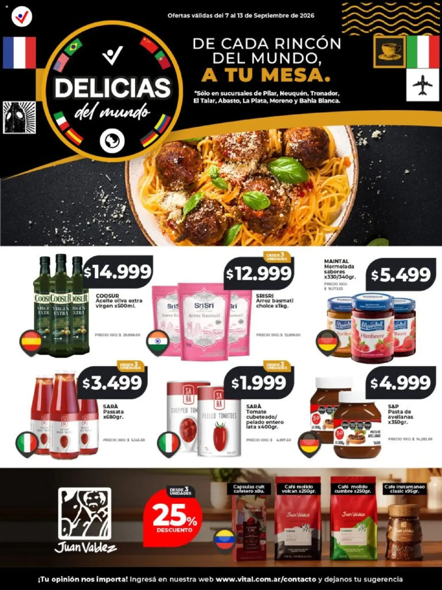 Ofertas de Vital - Delicias del mundo || del 07/09/2026 - 13/09/2026 || Catálogo 7 de septiembre al 13 de septiembre 2026 - Página 1 del catálogo