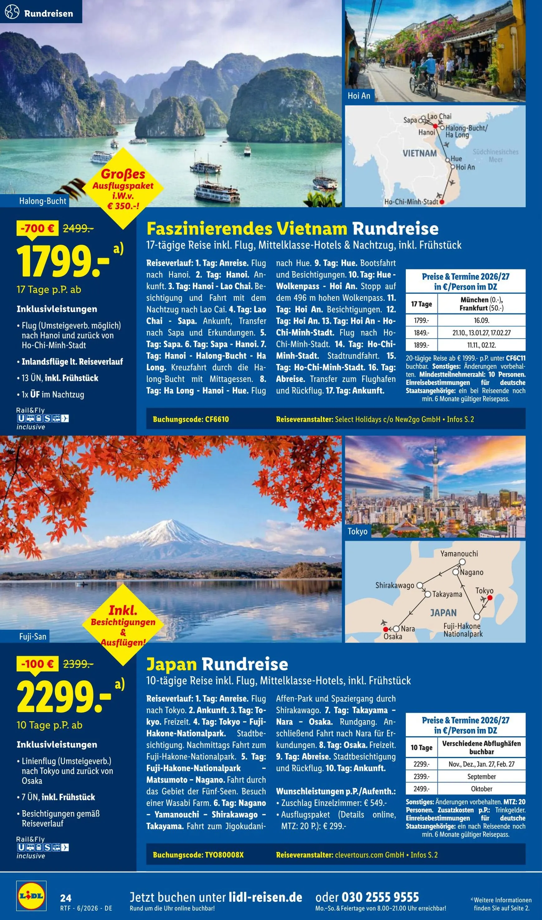 Lidl - Reise Highlights Prospekt – von Donnerstag 11.06.2026 bis Mittwoch 15.07.2026 von 13. Juni bis 15. Juli 2026 - Prospekt seite 24