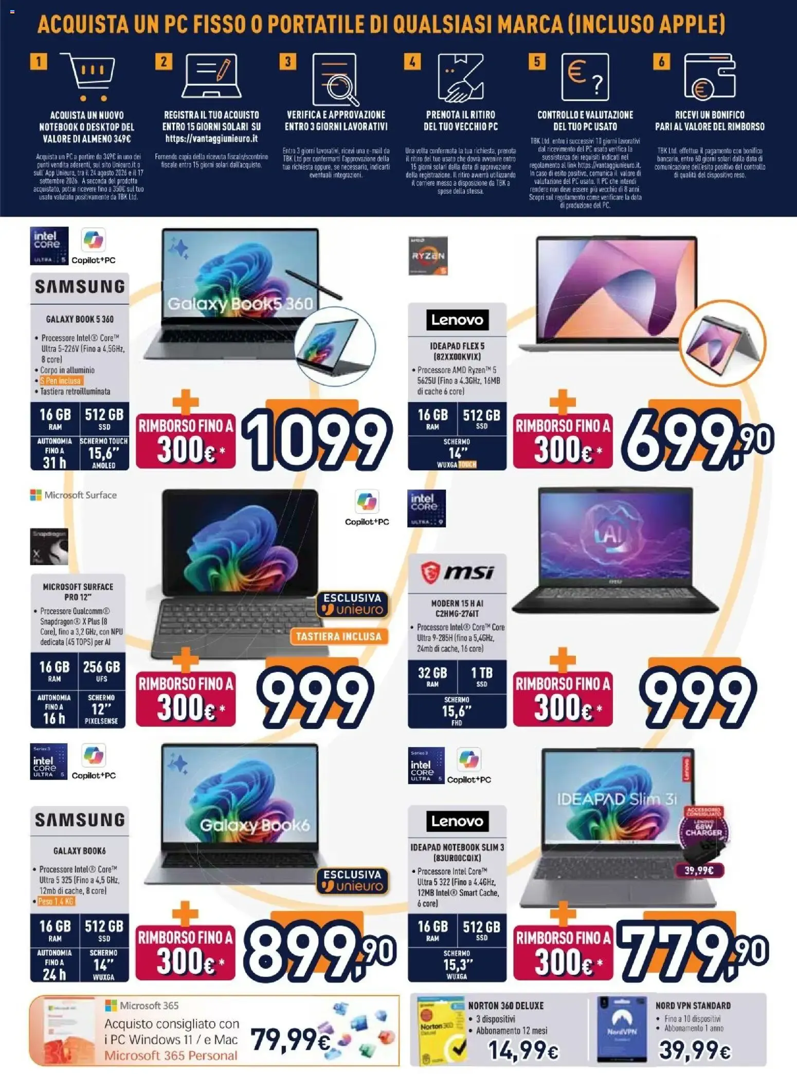 Nuovo Unieuro volantino dal 24/08/2026 > offerte anteprima 🛍️ da 24 agosto a 6 settembre di 2026 - Pagina del volantino 2