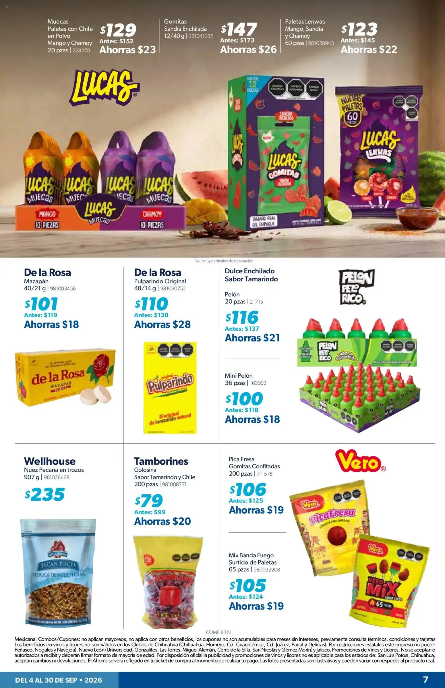 Catálogo de CUPONERA SAMS | Folleto de 04/09, Ofertas Septiembre 2026 4 de septiembre al 30 de septiembre 2026 - Pagina 7