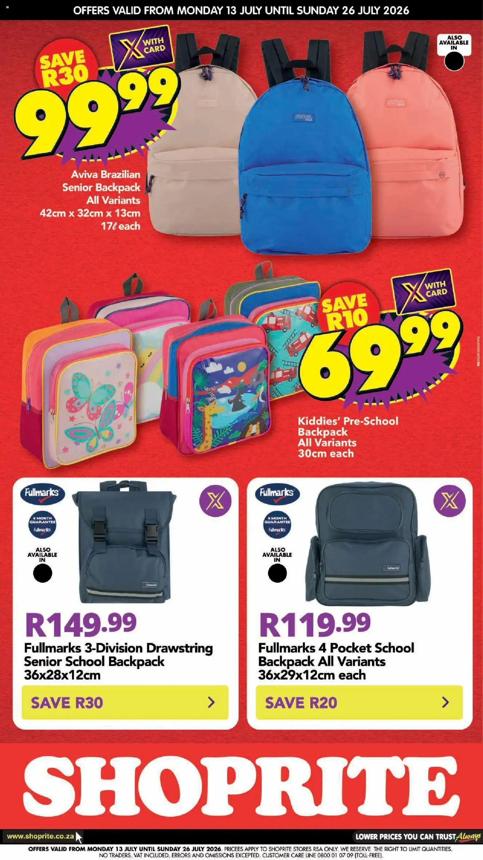 Shoprite - Back To School (13/07/2026 - 26/07/2026) → Online Catalogue from 13 July to 26 July 2026 - Catalogue Page 5
