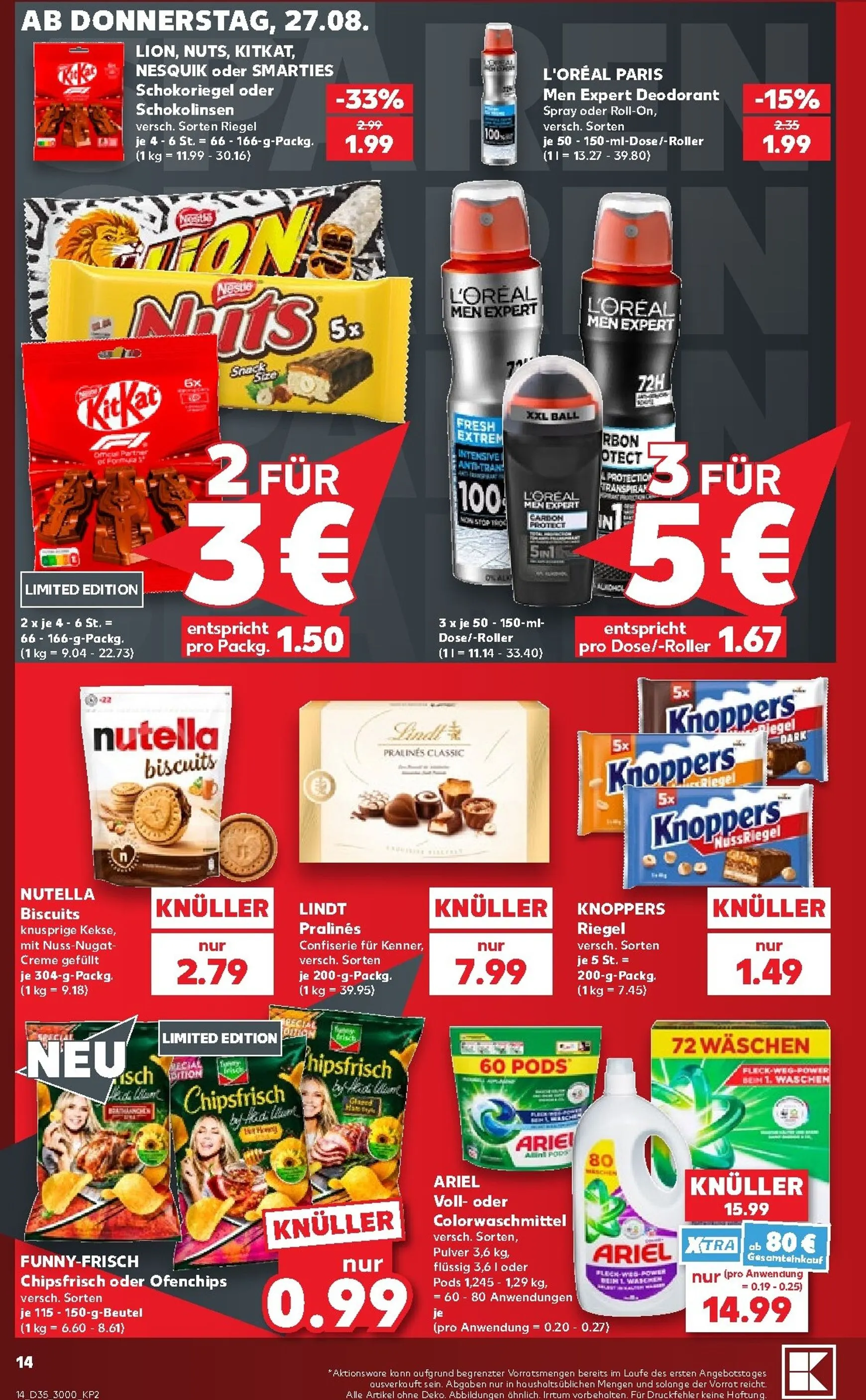 Kaufland Prospekt nächste Woche – von Donnerstag 27.08.2026 bis Mittwoch 02.09.2026 von 27. August bis 2. September 2026 - Prospekt seite 15