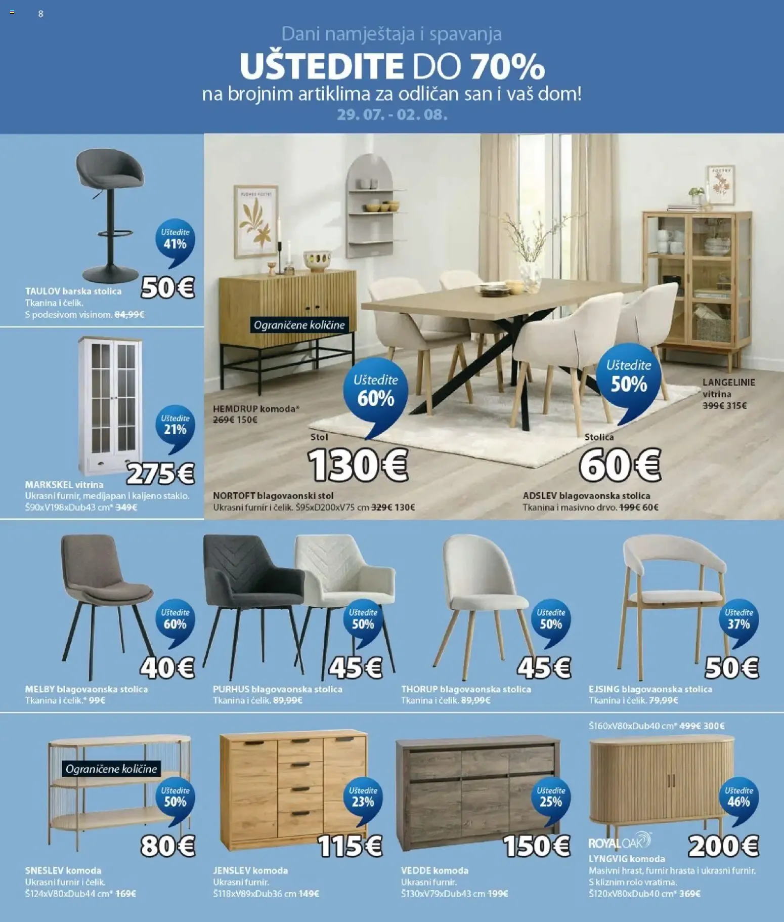 Katalog JYSK Finalna rasprodaja vrtnih artikala od 29. srpnja do 1. rujna 2026. - Pregled Stranica 8