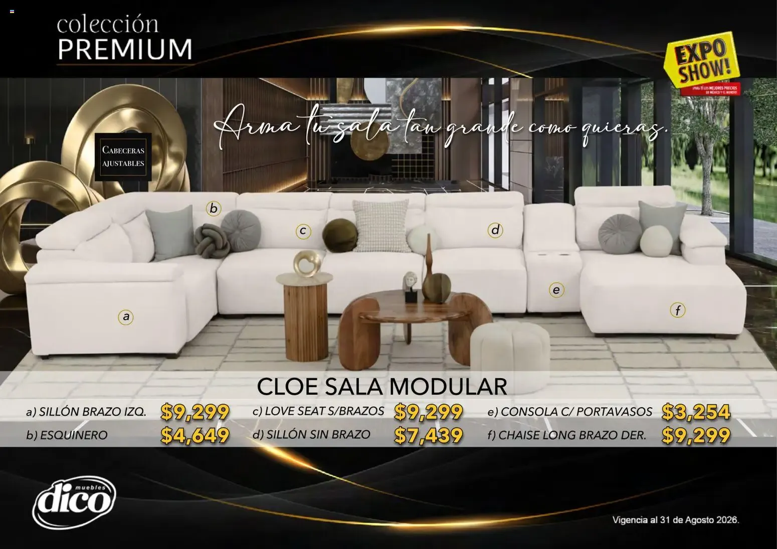 Catálogo de Muebles Dico Catálogo: Colección Premium y Expo Show! 1 de agosto al 31 de agosto 2026 - Pagina 28
