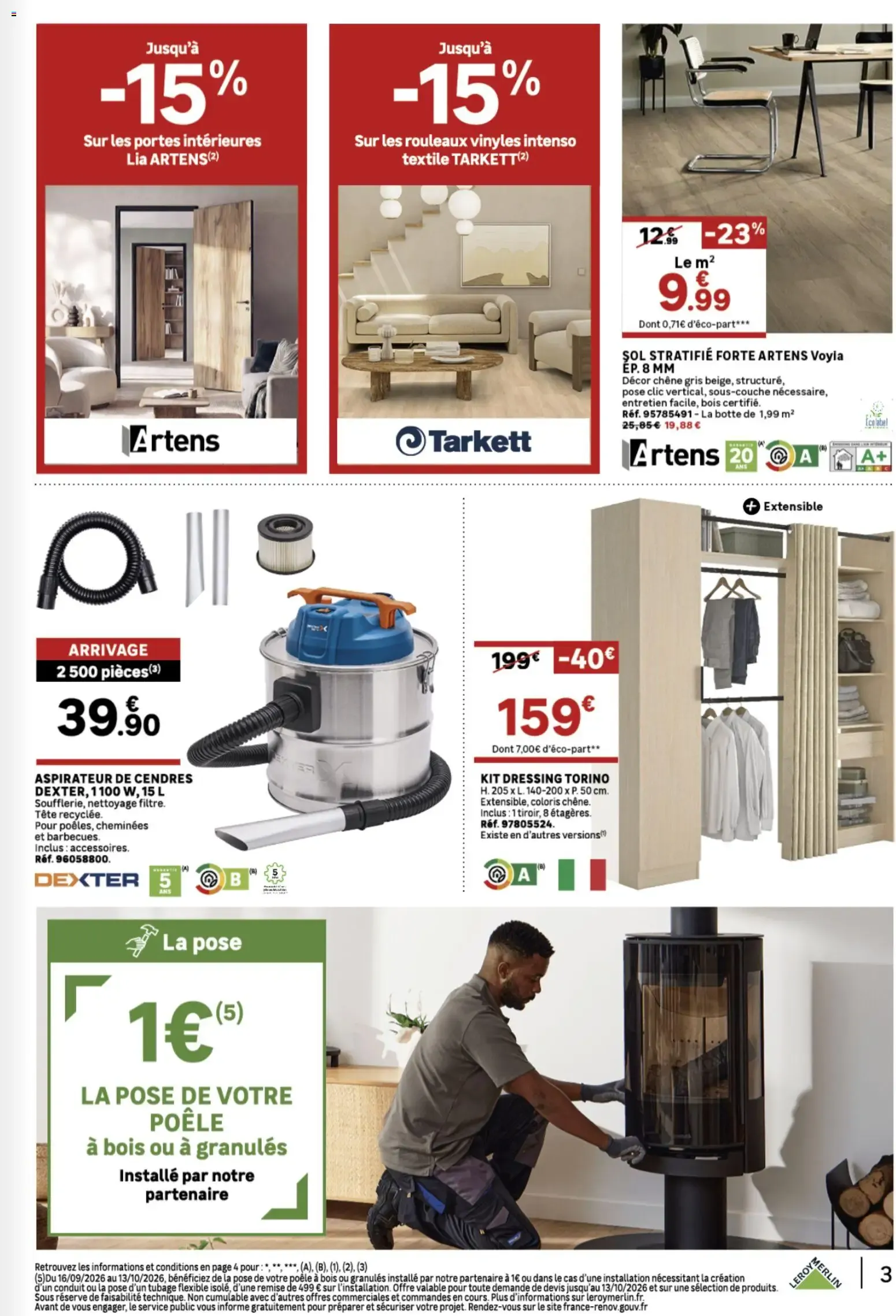 Oferta de Radiador Eléctrico Fuji 1000W Equation en Leroy Merlin du 16 septembre au 13 octobre 2026 - Catalogue page 3