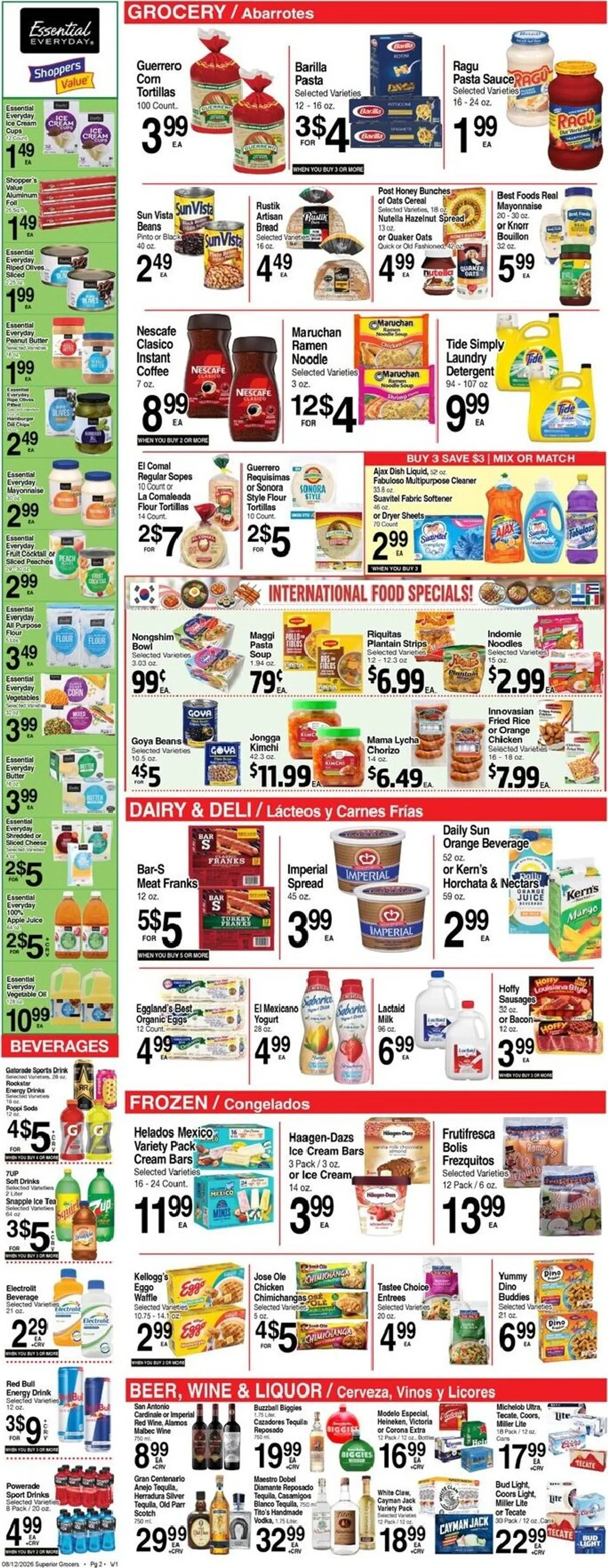 Weekly ad Current Superior Grocers leaflet valid from Wednesday 08/12/2026 to Tuesday 08/18/2026 from August 12 to August 18 2026 - Page 2