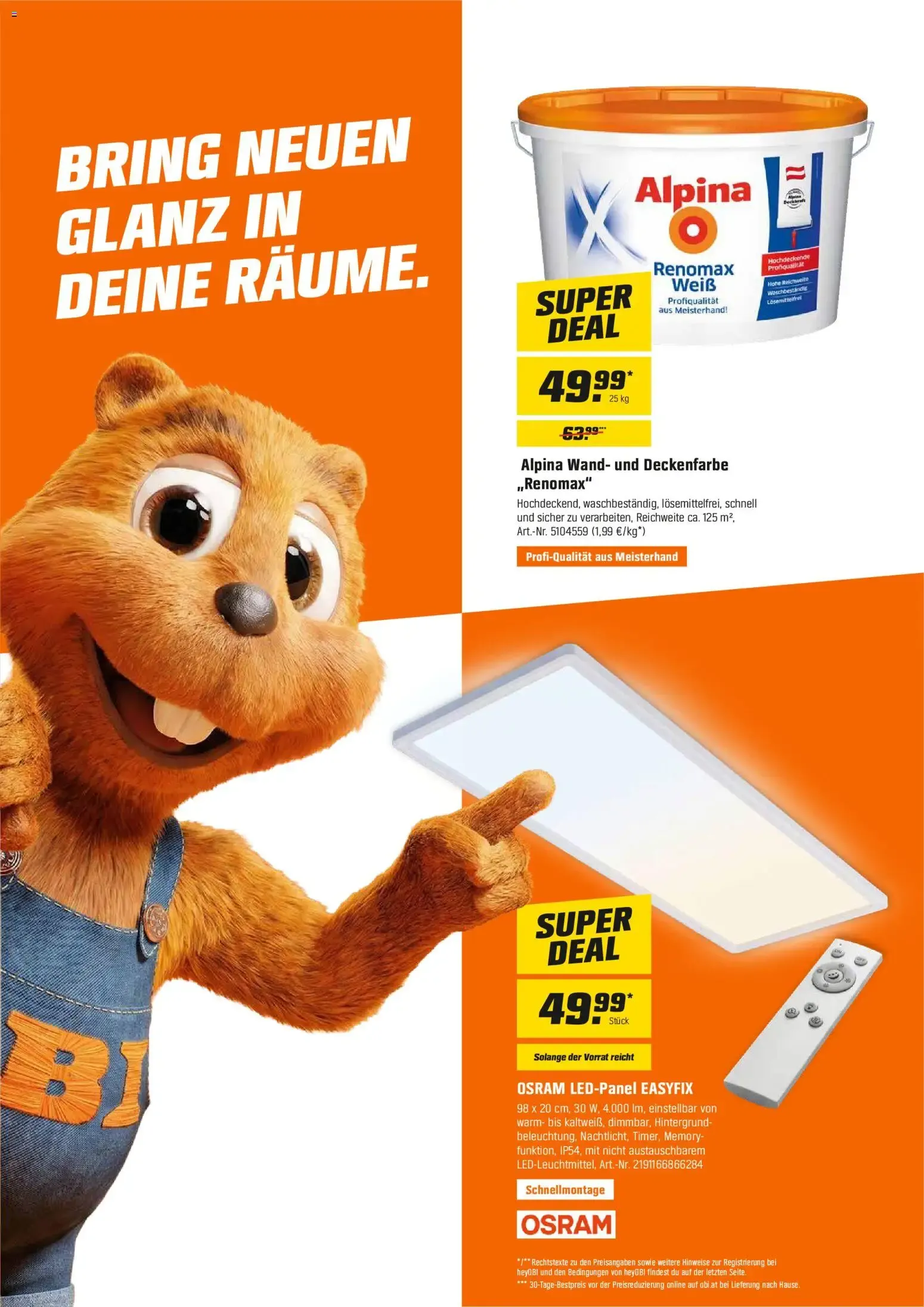 OBI Flugblatt von 01.10.2026 - Aktuelle Angebote von 1. Oktober bis 31. Oktober 2026 - Flugblätt seite  9