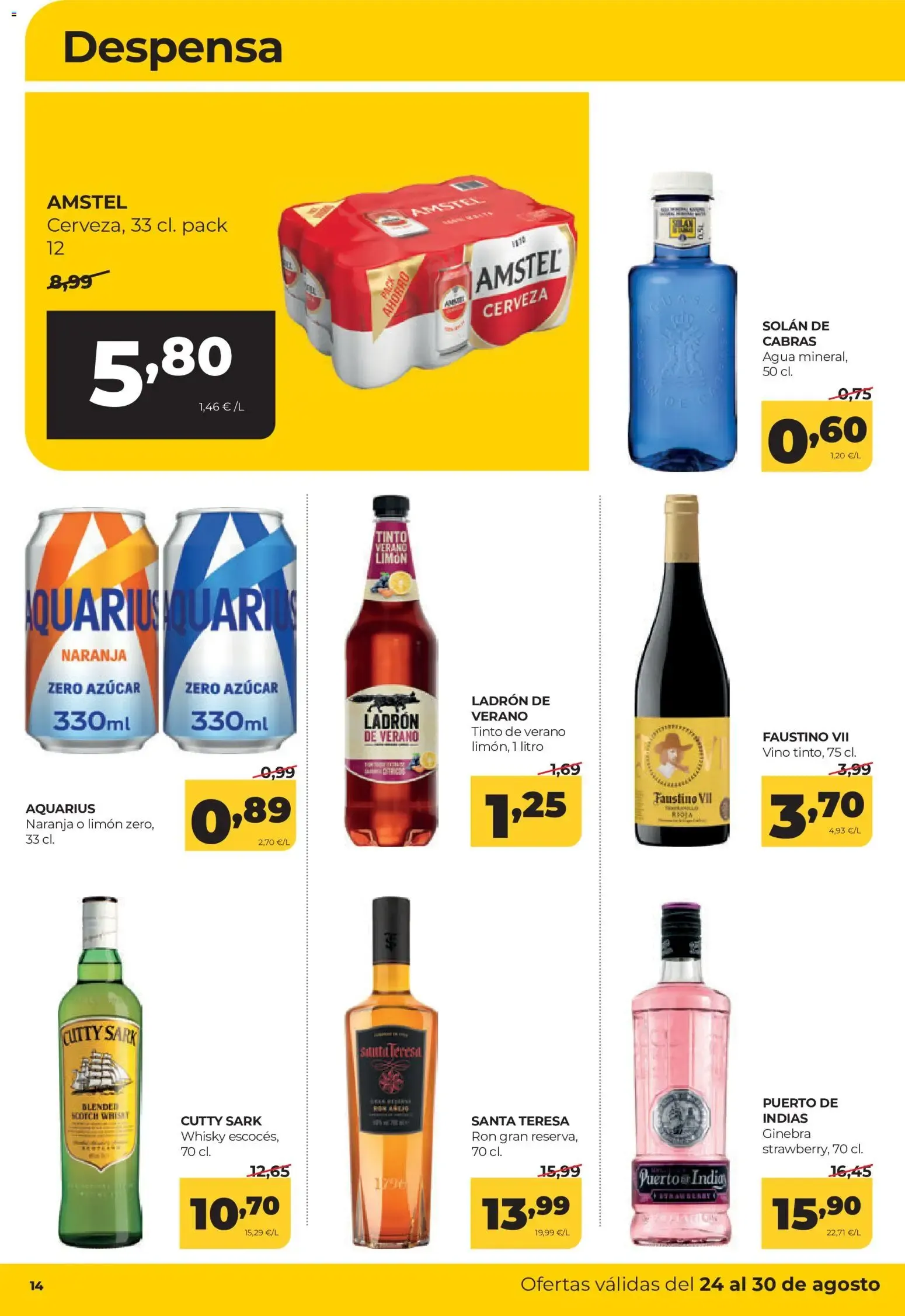 Catálogo de Alimerka folleto del 24/08/2026 | Catálogo 24 de agosto al 30 de agosto 2026 - Página 14