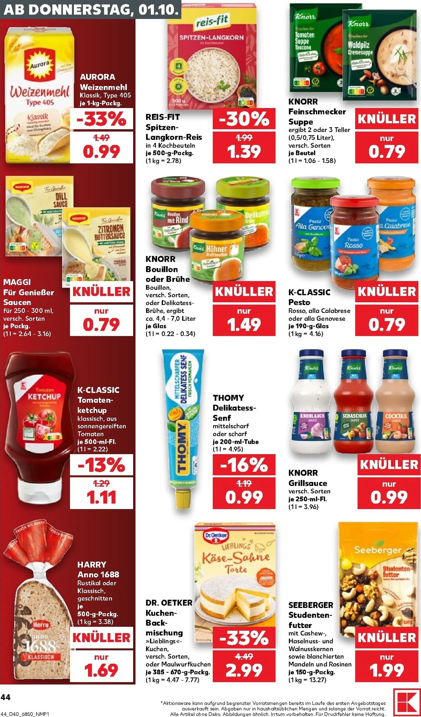 Neuer Kaufland Prospekt – von Donnerstag 01.10.2026 bis Mittwoch 07.10.2026 von 1. Oktober bis 7. Oktober 2026 - Prospekt seite 45