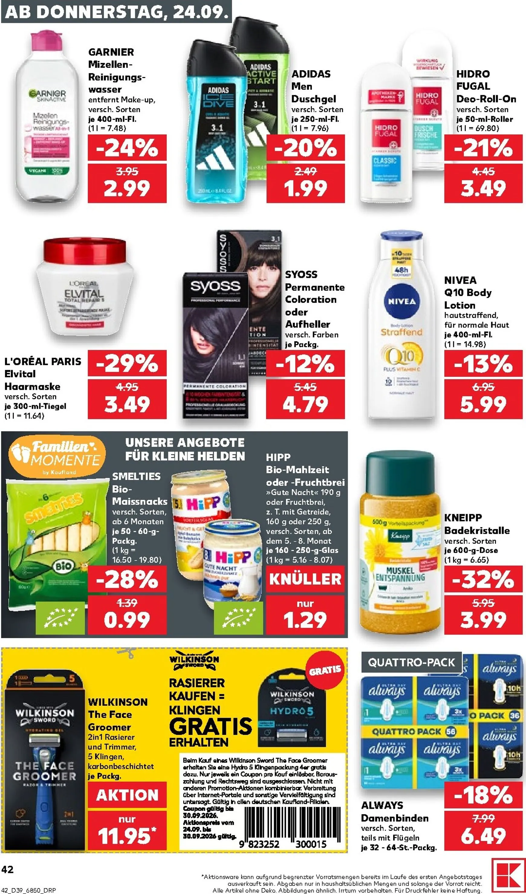 Kaufland Prospekt nächste Woche – von Donnerstag 24.09.2026 bis Mittwoch 30.09.2026 von 24. September bis 30. September 2026 - Prospekt seite 43