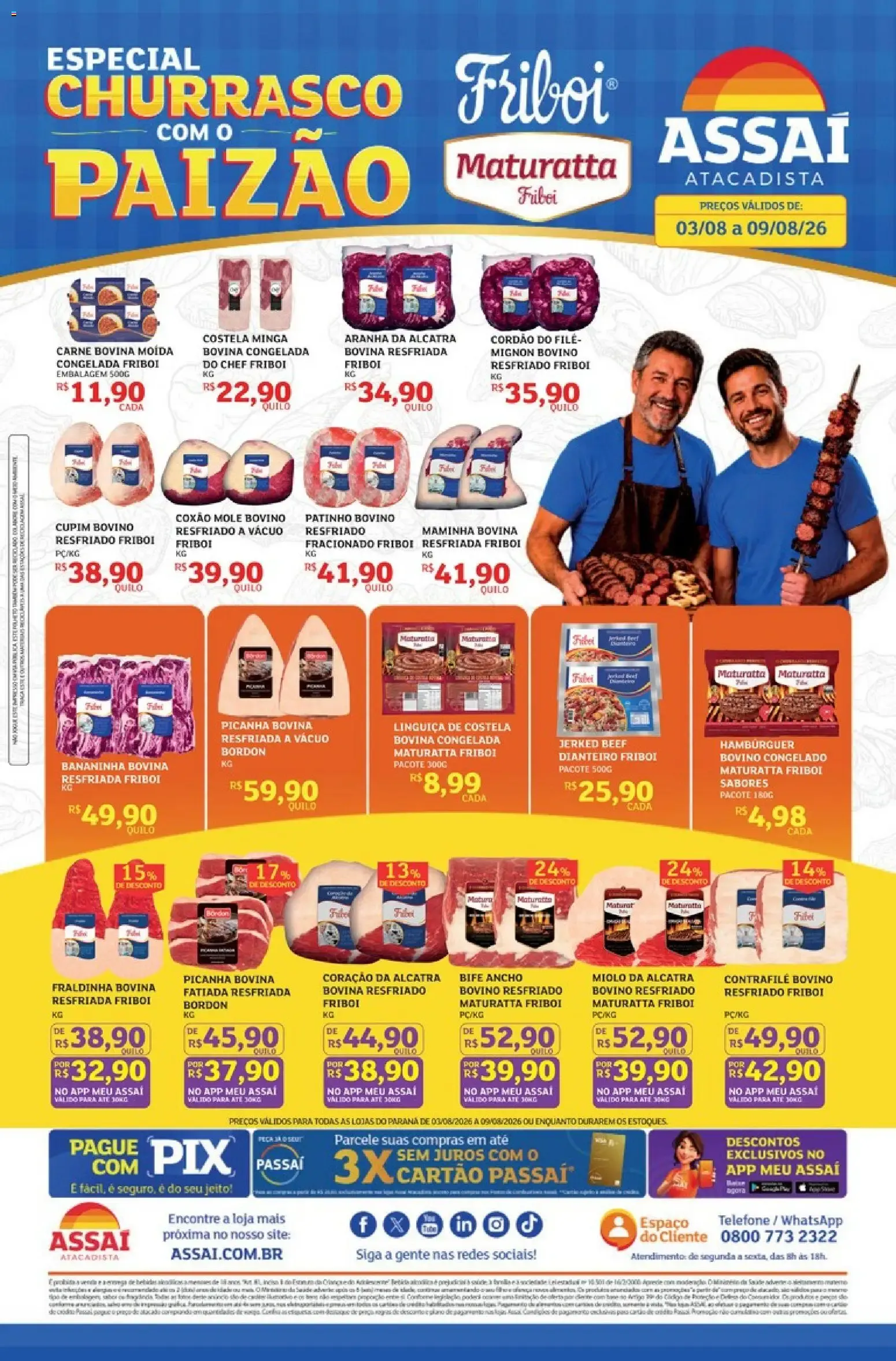 Encarte de Especial Churrasco com o Paizão 3 de agosto até 9 de agosto 2026 - Pagina 1
