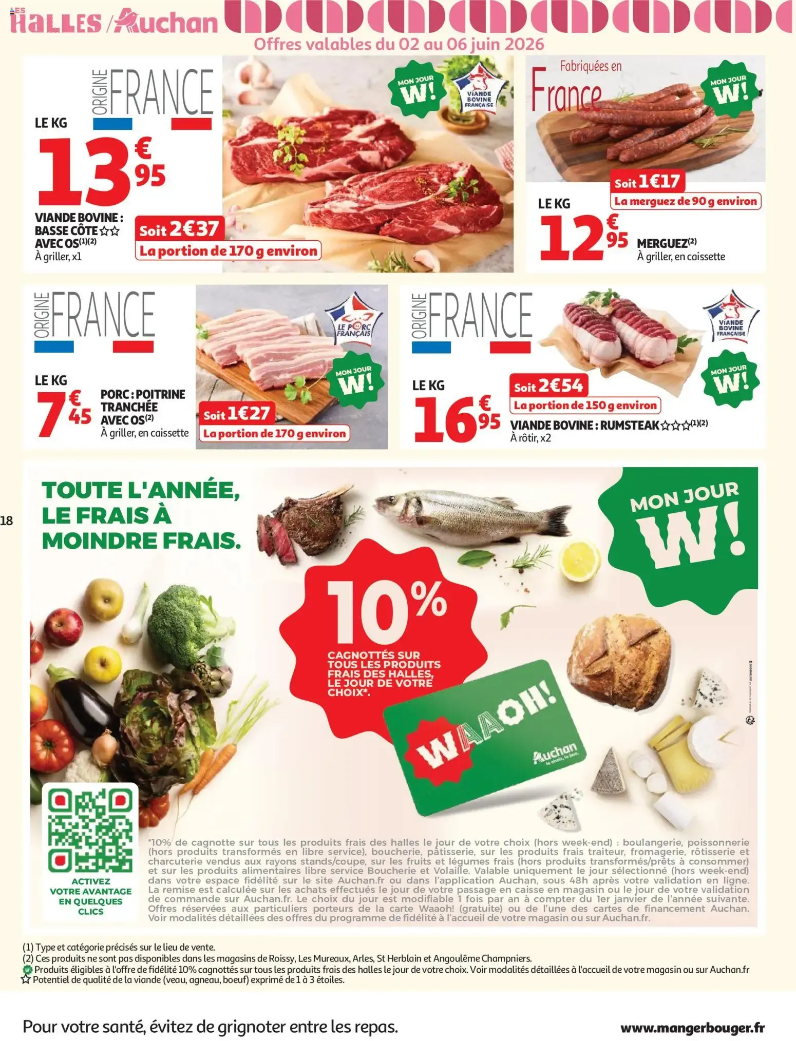 Auchan - Tous dans le match, pros des bons plans du 2 juin au 14 juin 2026 - Catalogue page 18