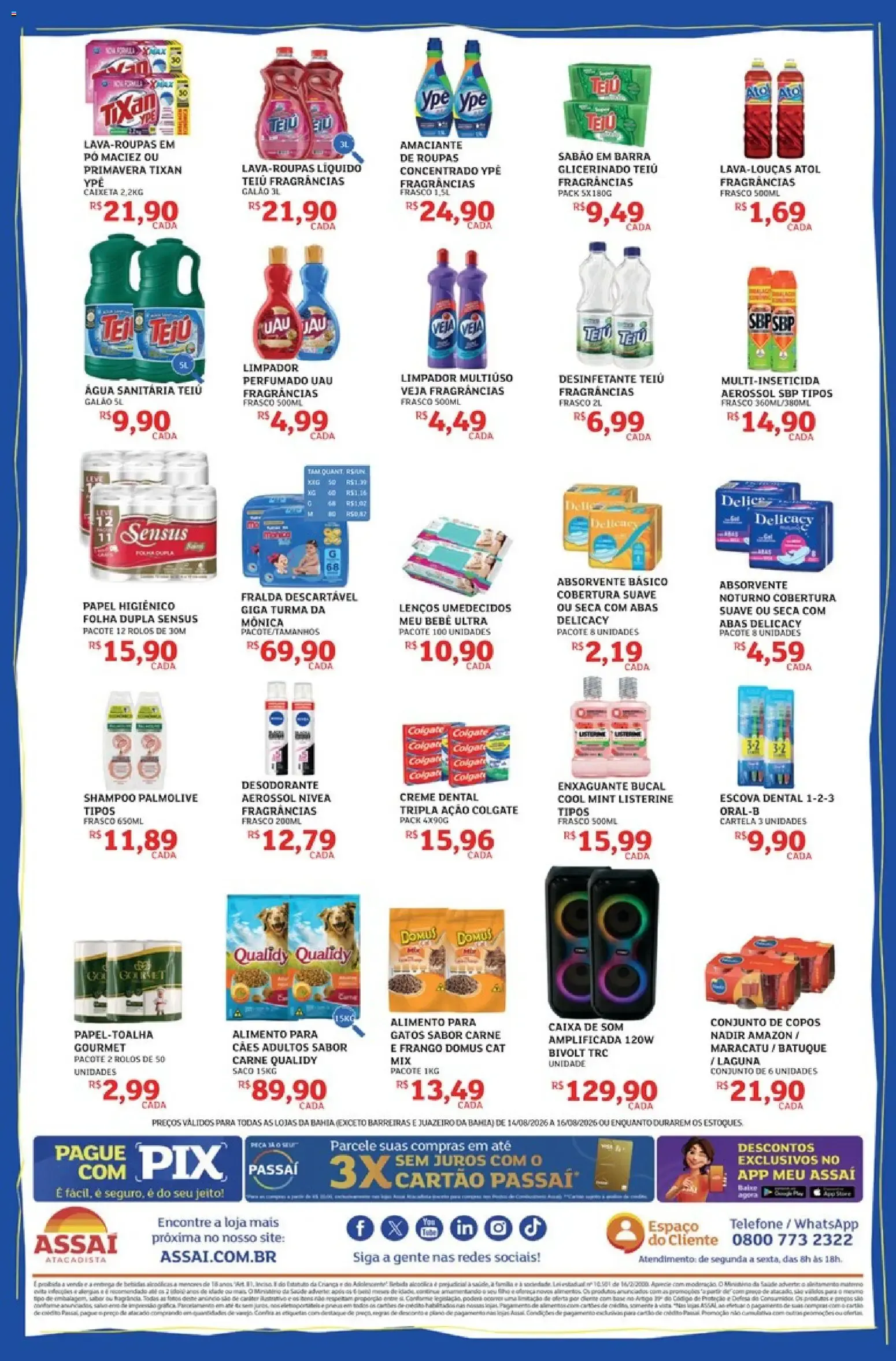 Encarte de Assaí Atacadista ofertas - BA de 14/08/2026 | Promoções Online 14 de agosto até 16 de agosto 2026 - Pagina 4