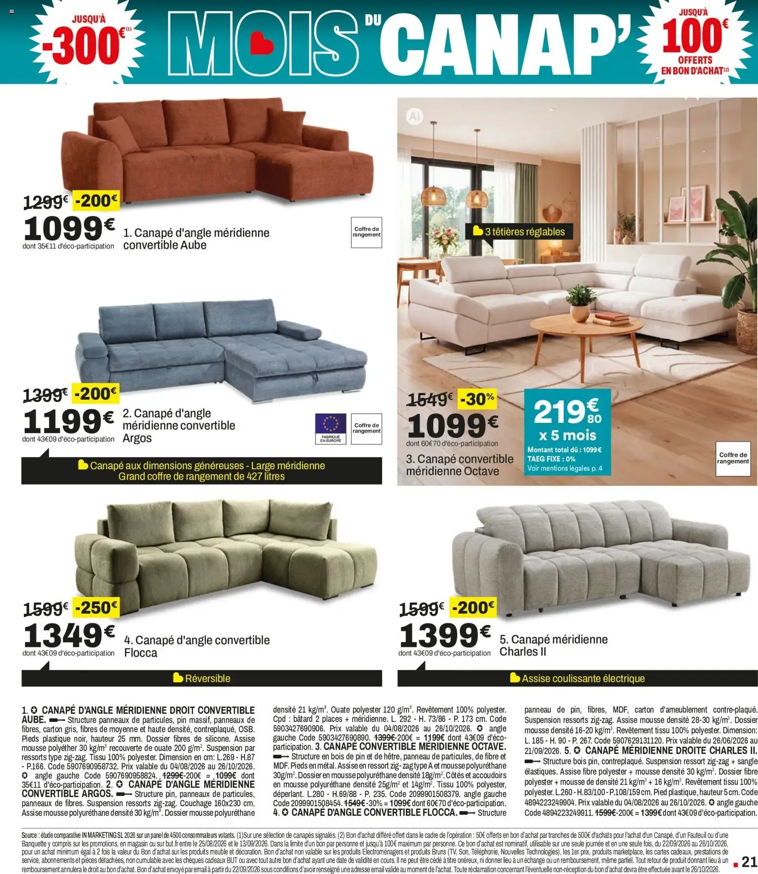BUT Grand Destockage de Rentrée du 28 août au 21 septembre 2026 - Catalogue page 21