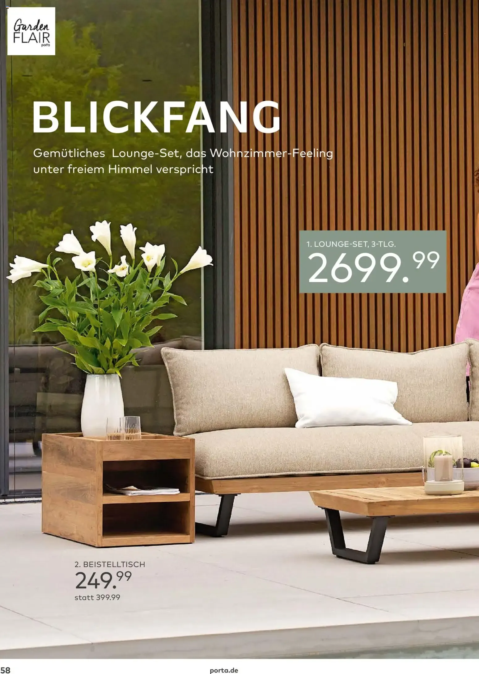 Porta! Gartenmöbel Katalog (ab 01.03.2026) zum Blättern von 1. März bis 31. August 2026 - Prospekt seite 57