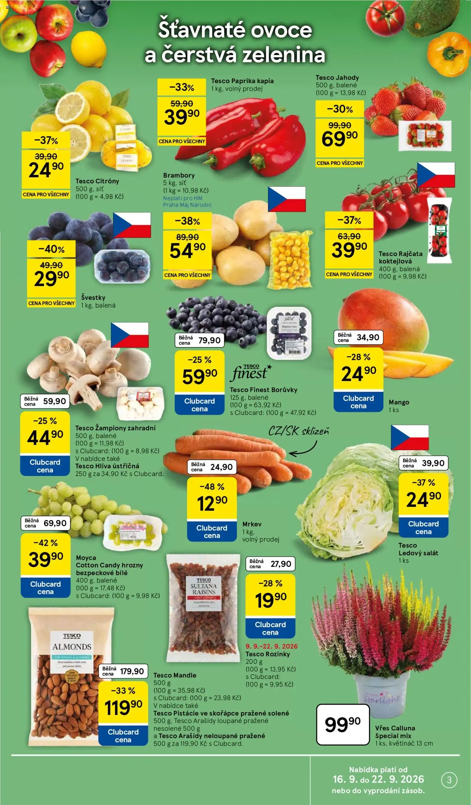 Tesco leták na tento + příští týden 16.09.2026 - 16. září 22. září 2026 - Page 3