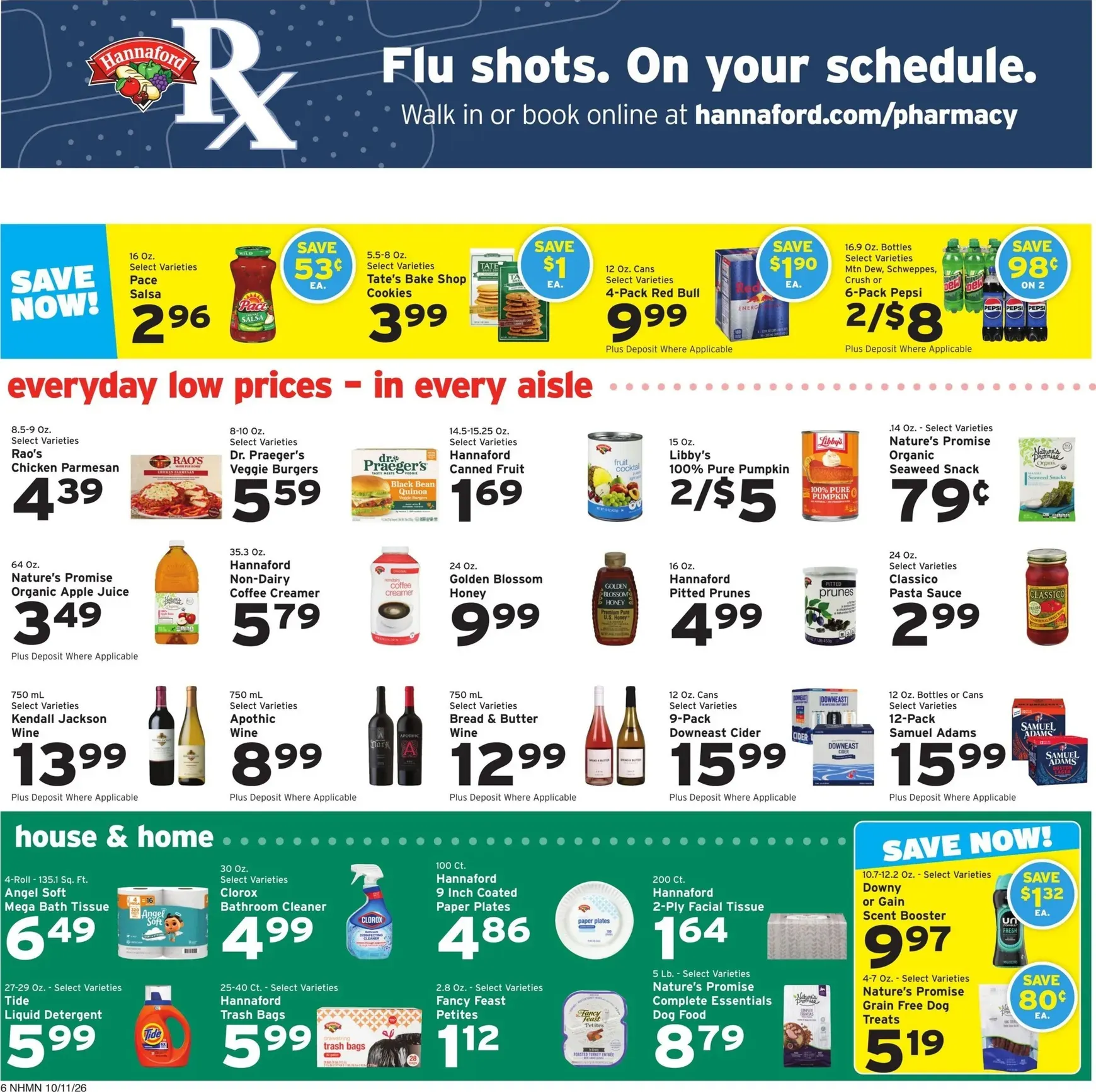 Weekly promotion Current Hannaford leaflet valid from Sunday 10/11/2026 to Saturday 10/17/2026 spanning from October 11 to October 17 2026 - Page 6 for Catalogue 365