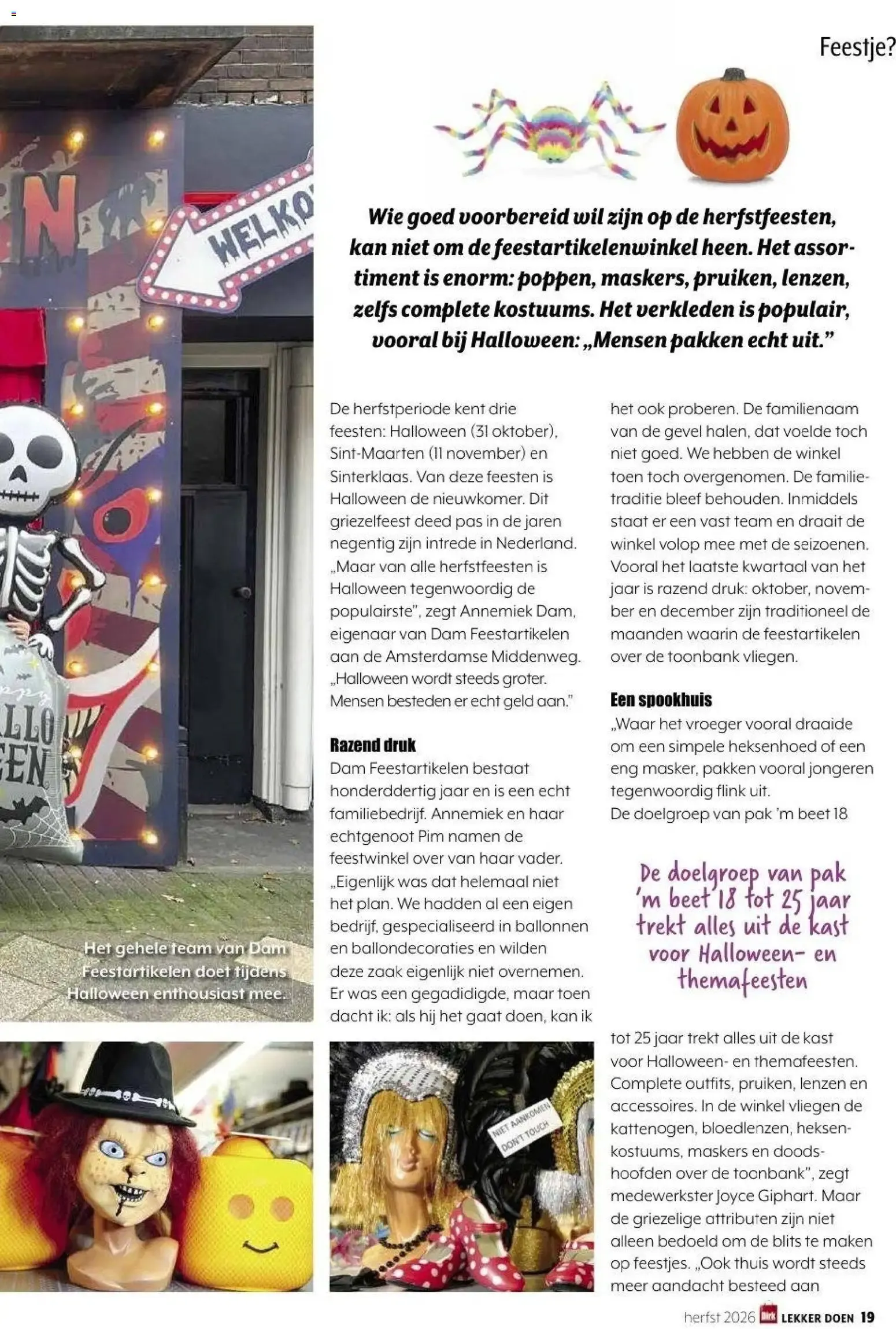 Lekker doen van 16 oktober tot 29 november 2026 - Folder pagina 19