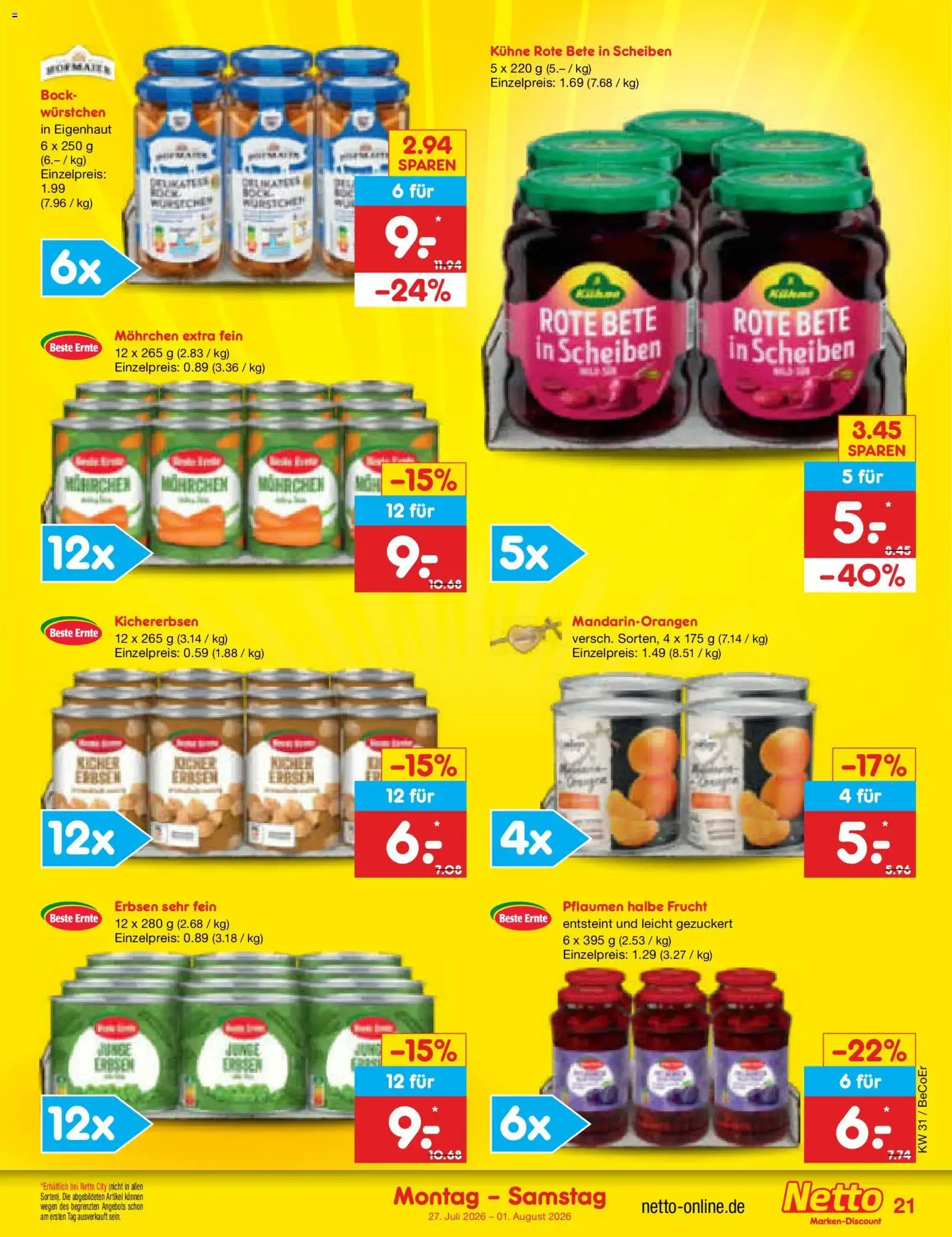 Netto Marken-Discount Prospekt (ab 27.07.2026) » Angebote von 27. Juli bis 1. August 2026 - Prospekt seite 33