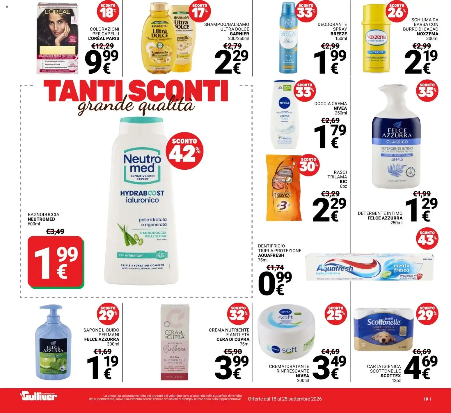 Nuovo Gulliver volantino dal 18/09/2026 > offerte anteprima 🛍️ da 18 settembre a 28 settembre di 2026 - Pagina del volantino 19
