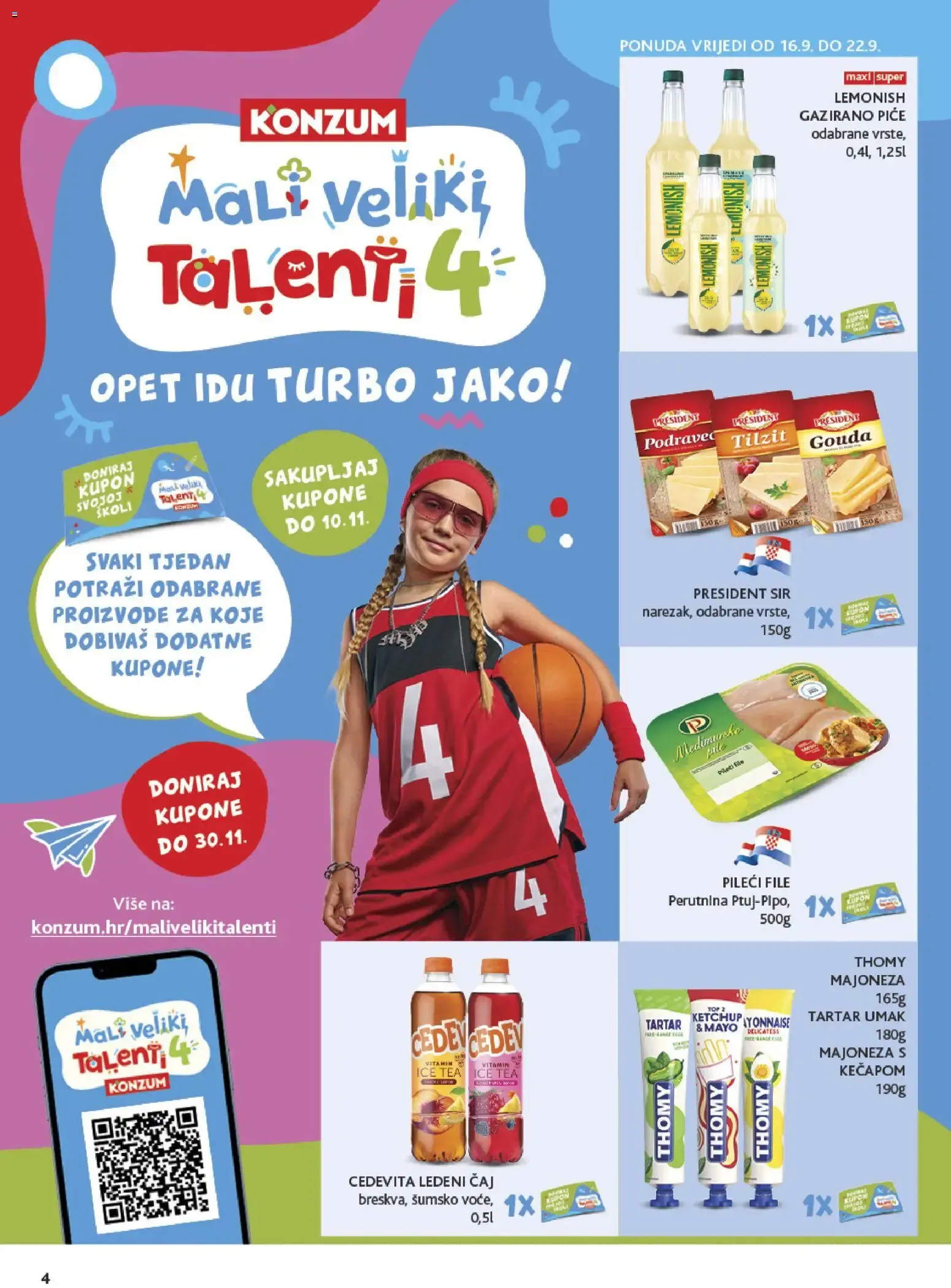Katalog Konzum Katalog novi od 16.09.2026 na listanje > letak digitalni od 16. rujna do 22. rujna 2026. - Pregled Stranica 4