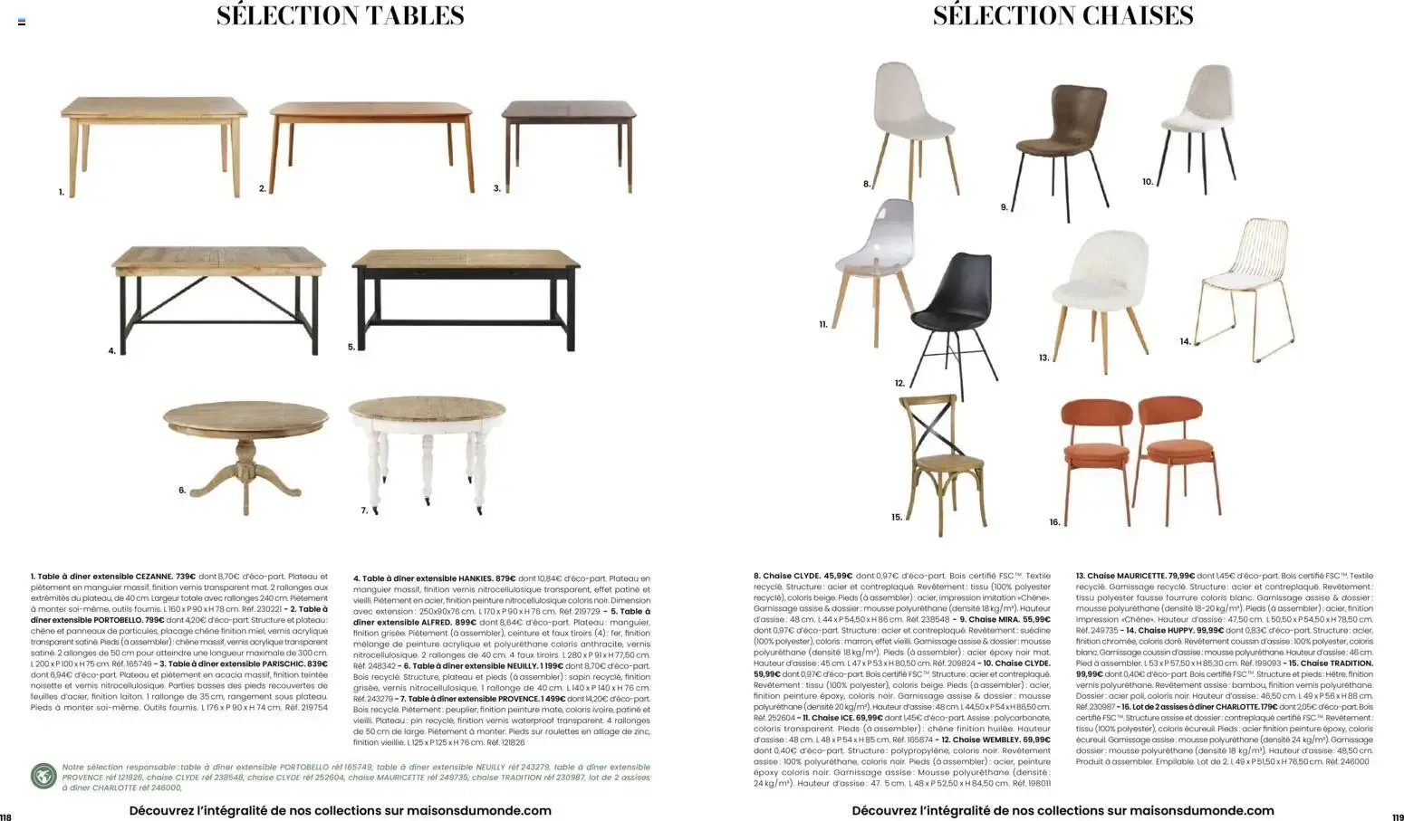 Maisons du Monde - Itinéraire Estival Collection Printemps - Été 2026 du 16 février au 1 septembre 2026 - Catalogue page 60