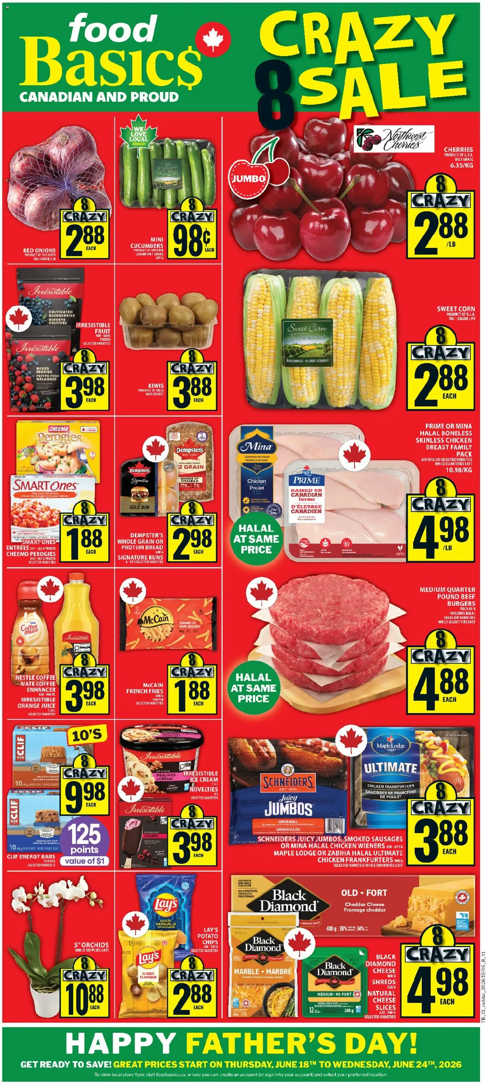 Food Basics weekly flyer / circulaire from Jun 18, 2026 > weekly specials & deals from June 18 to June 24 2026 - flyer page 1