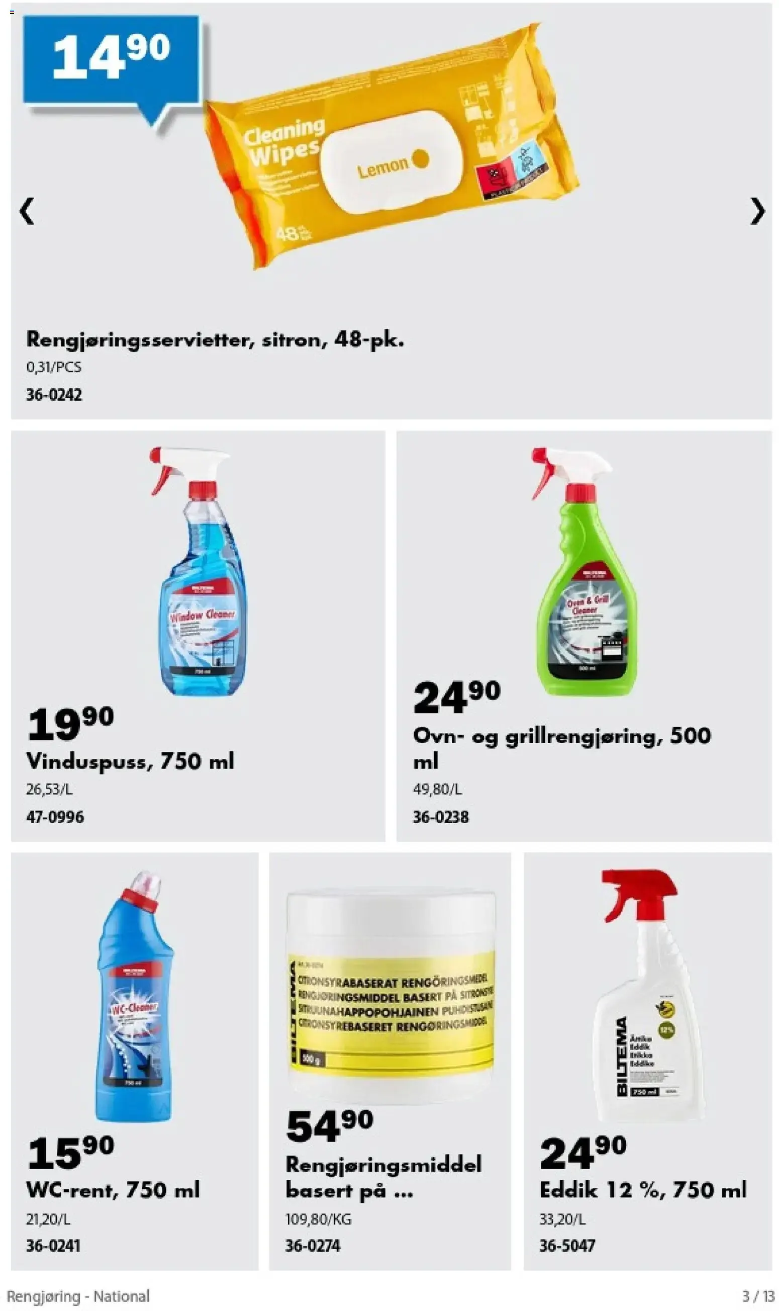 Biltema kundeavis Rengjøring - National (20/08/2026 - 30/09/2026) - Kundeavis og tilbud fra 20. august til 30. september 2026 - kundeavisside 3