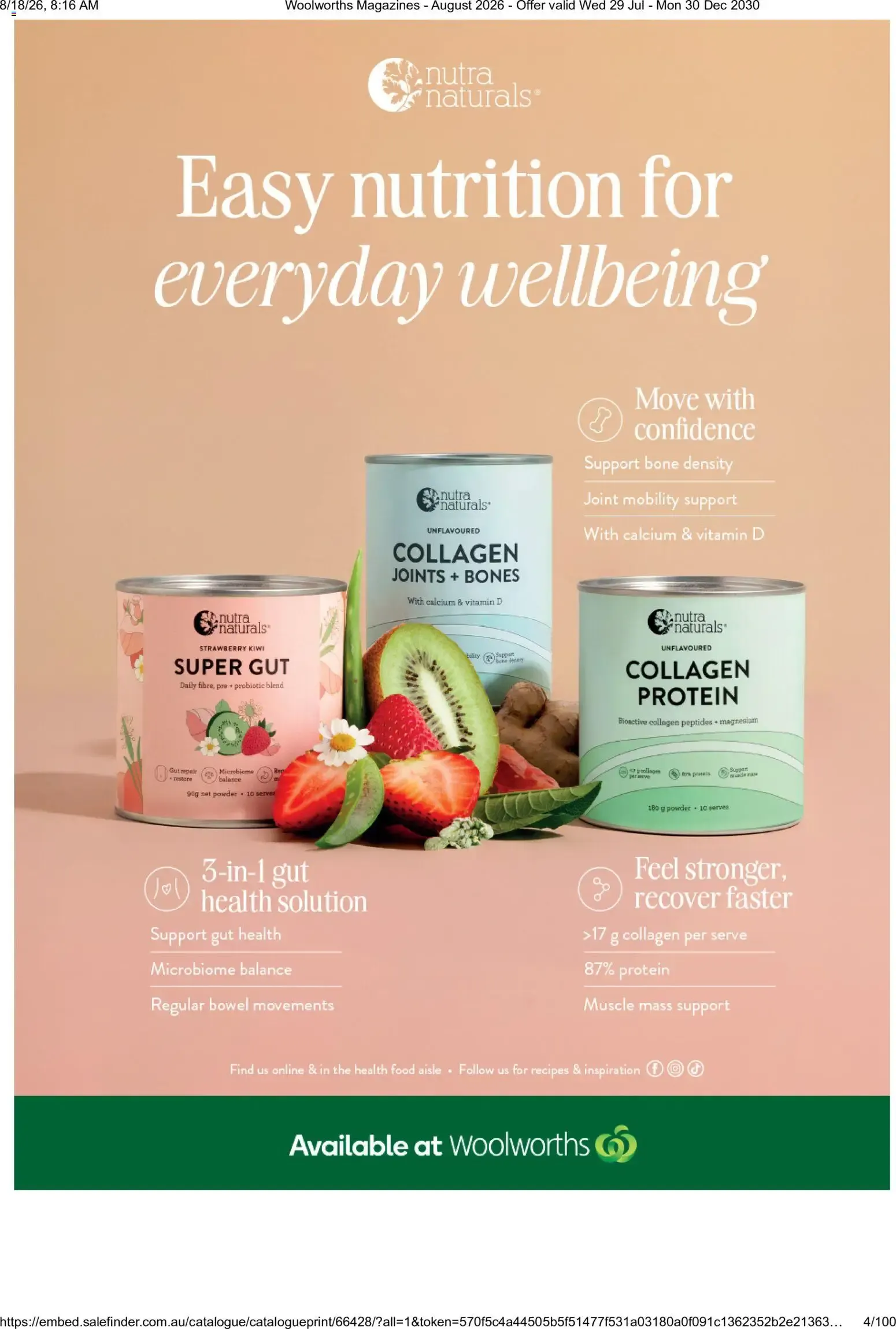 Woolworths Fresh Ideas - August 2026 - Catalogue valid from 29 July to 30 December 2030 - page 4