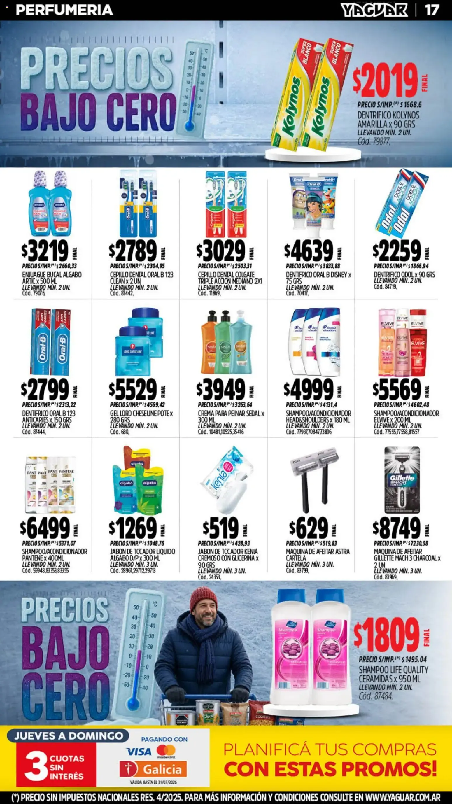 Ofertas de Mayorista Yaguar Precios Bajo Cero 20 de julio al 26 de julio 2026 - Página 17 del catálogo