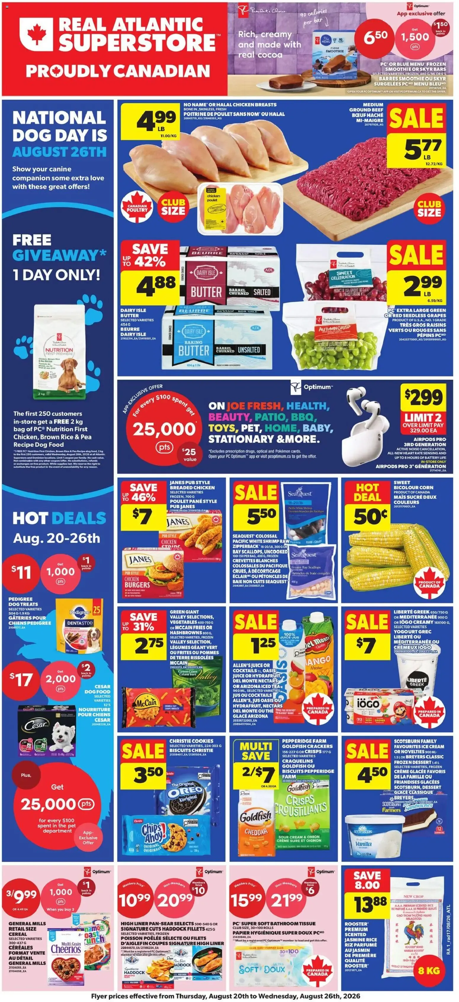 Atlantic Superstore weekly flyer / circulaire from Aug 20, 2026 > weekly specials & deals from August 20 to August 26 2026 - flyer page 1