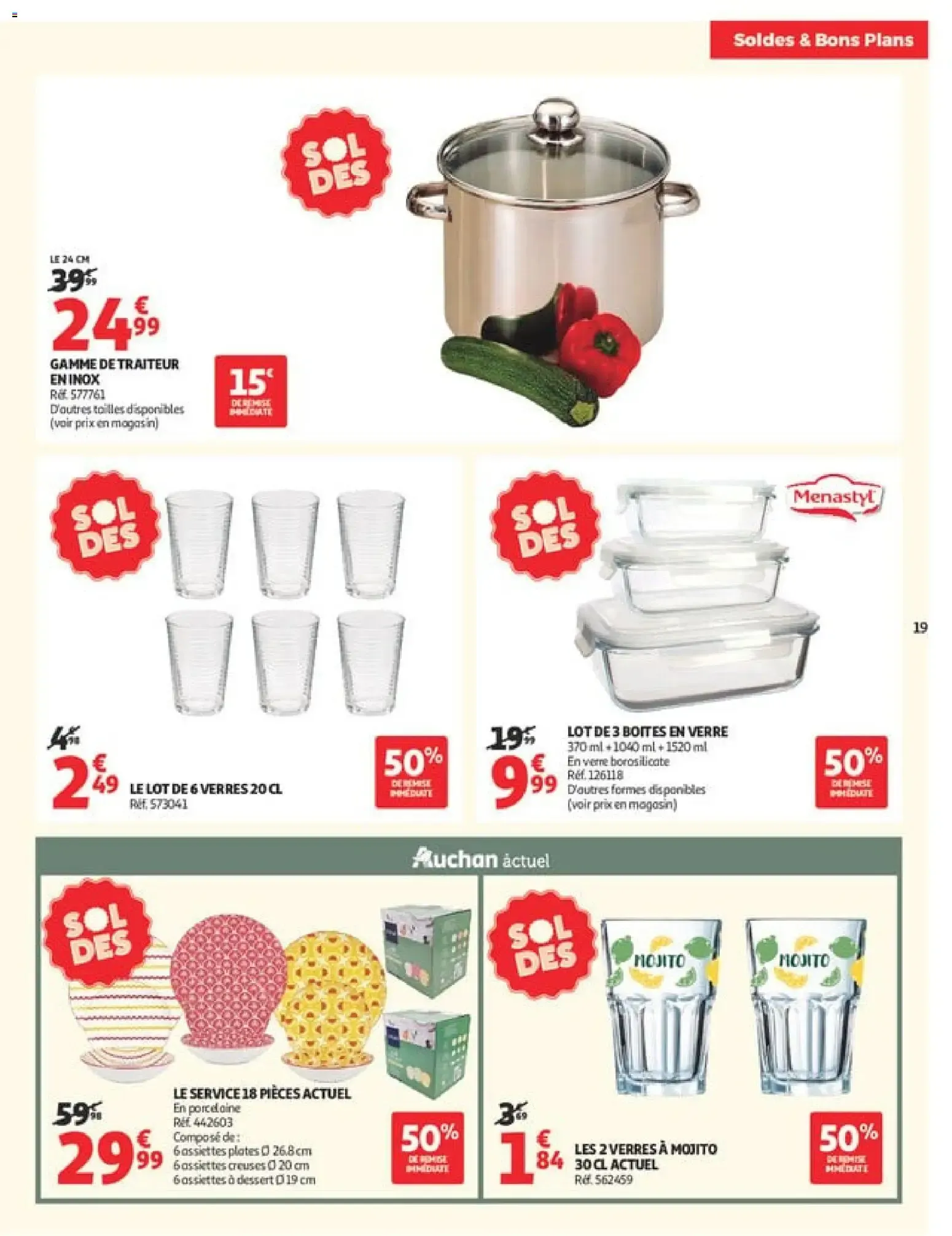 Auchan - Soldes & Bons Plans du 24 juin au 21 juillet 2026 - Catalogue page 19