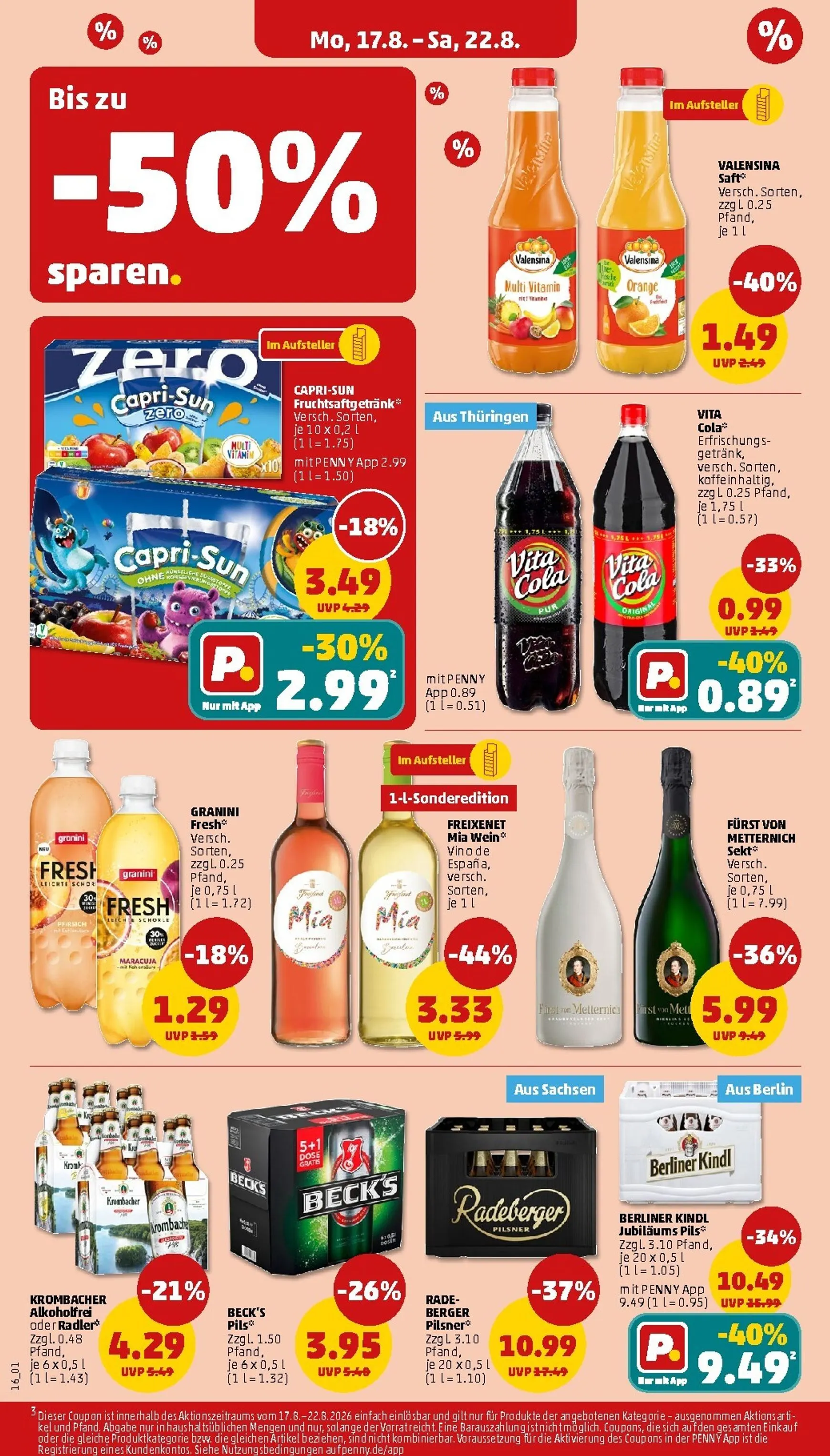 PENNY Prospekt nächste Woche – von Montag 17.08.2026 bis Samstag 22.08.2026 von 17. August bis 22. August 2026 - Prospekt seite 22