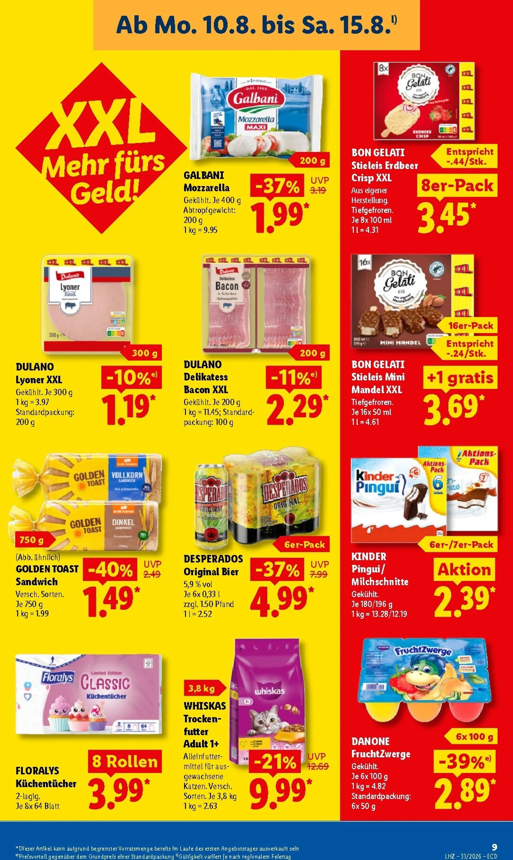 Lidl: Sparen beim Preisführer, Spanische Woche & Sale von 10. August bis 15. August 2026 - Prospekt seite 22