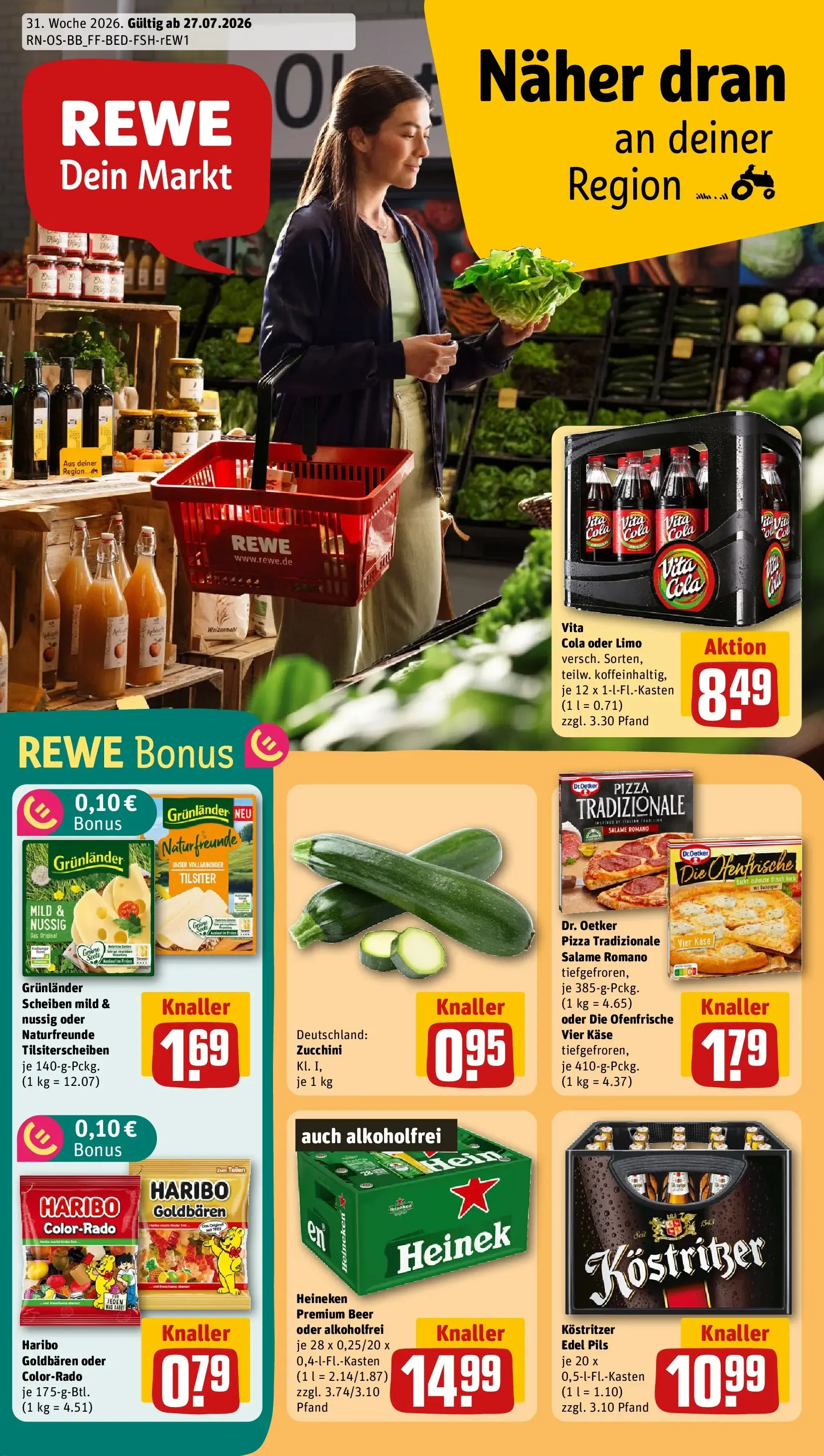 REWE Dein Markt von 27. Juli bis 2. August 2026 - Prospekt seite 1