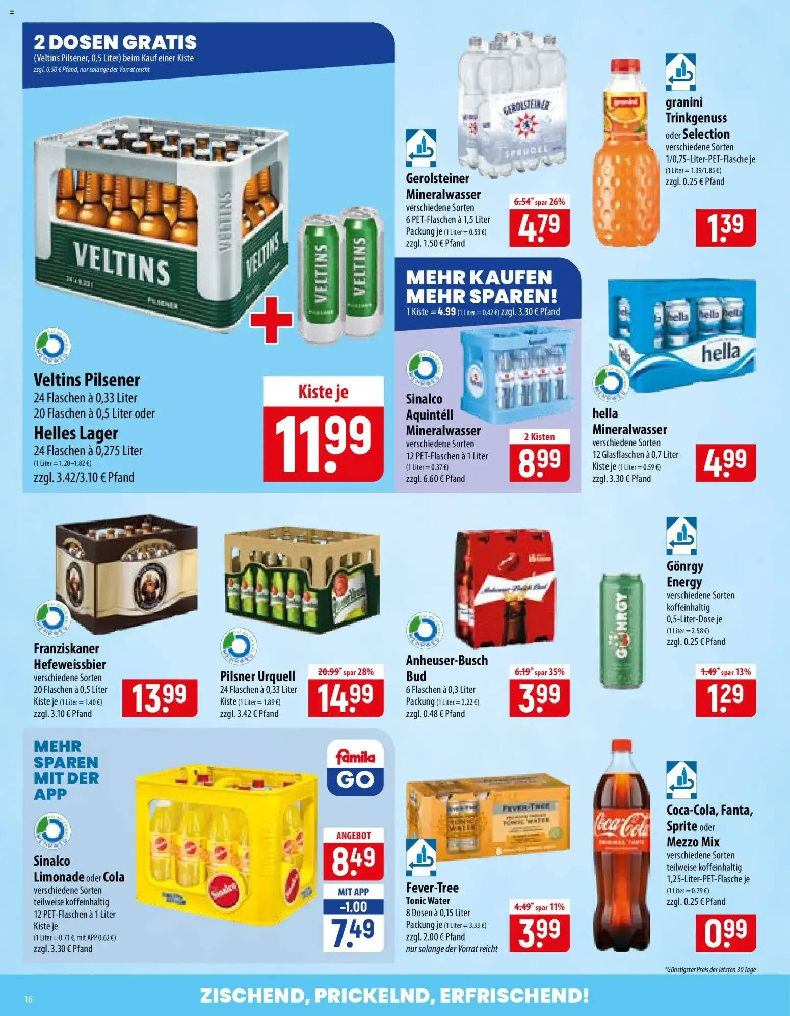 Famila Prospekt (ab 20.07.2026) zum Blättern von 20. Juli bis 25. Juli 2026 - Prospekt seite 16