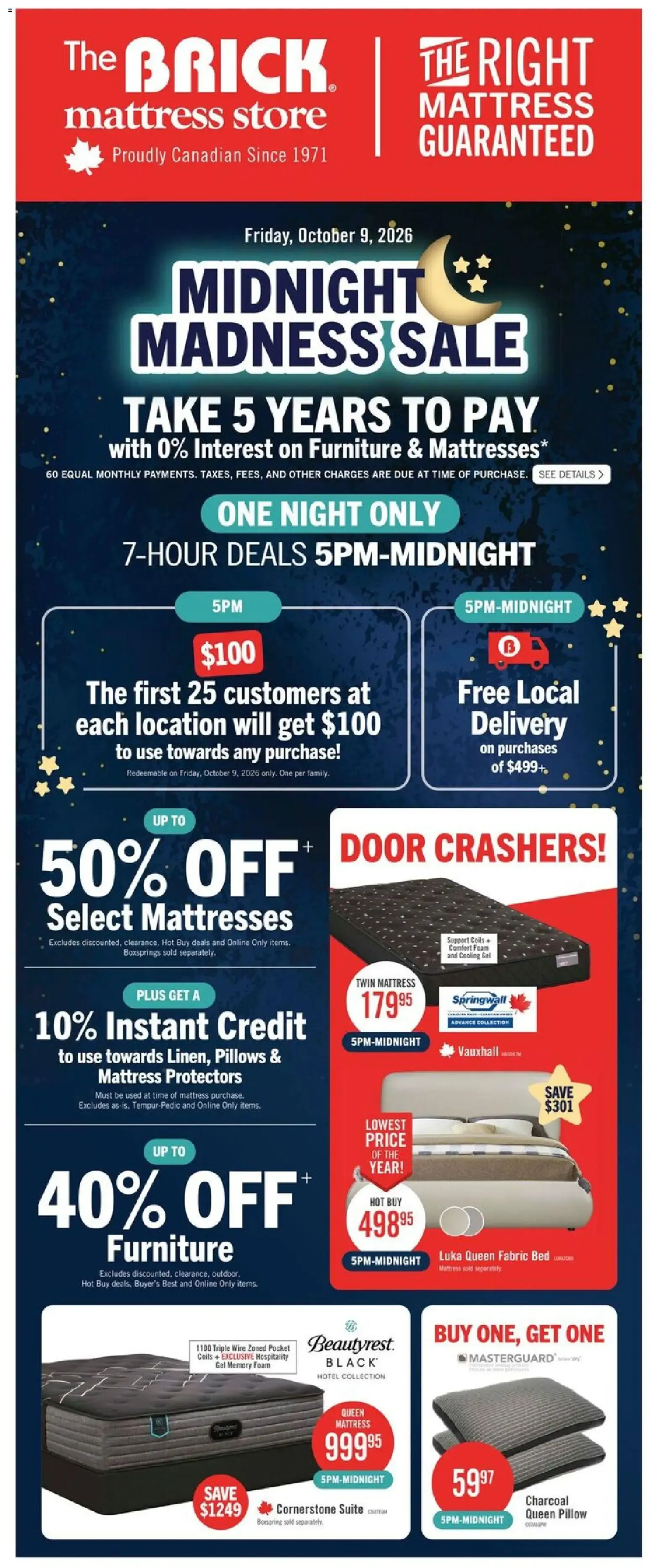 Midnight Madness Sale from October 9 to October 9 2026 - flyer page 1