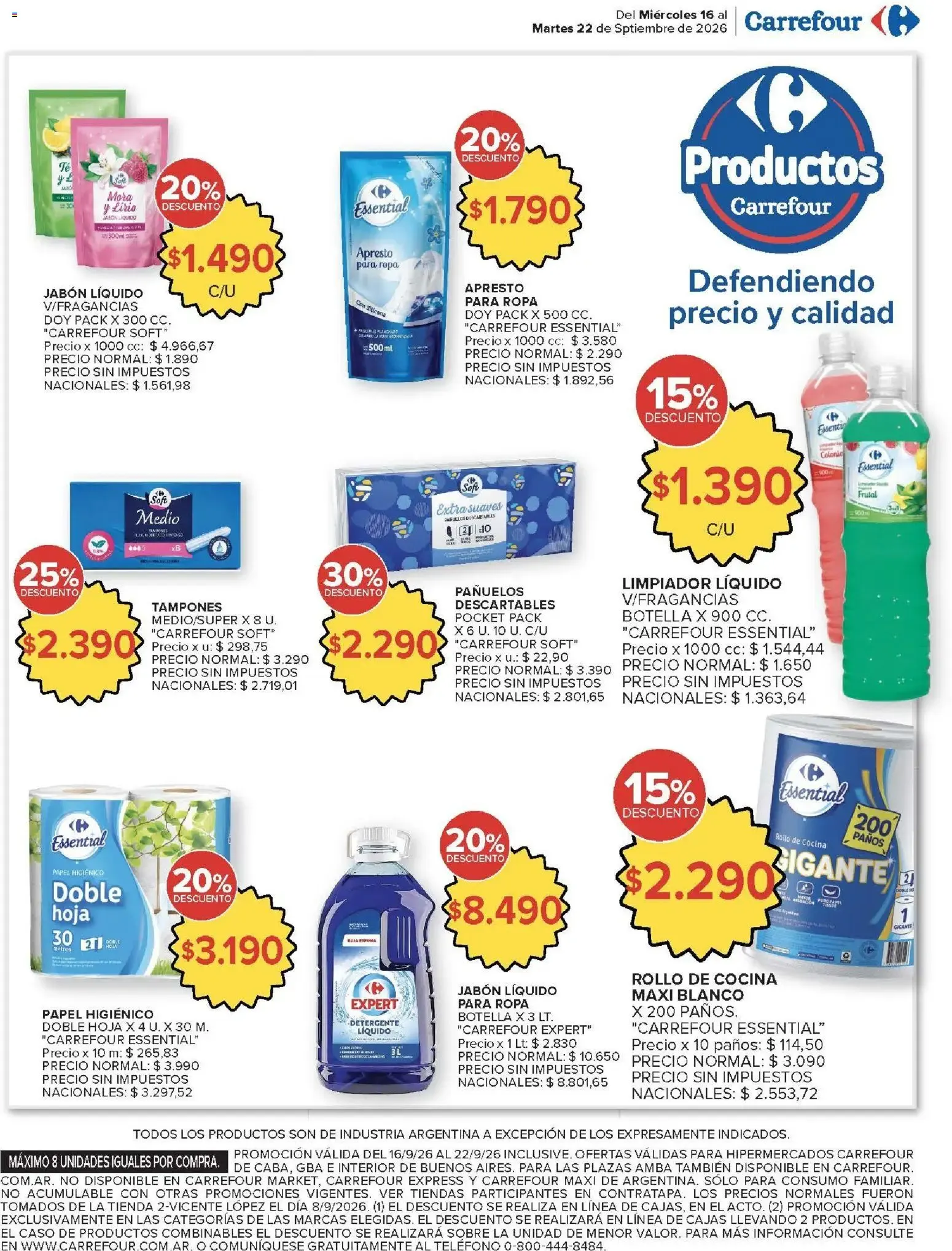 Ofertas de Carrefour - Carrefour Hiper Ofertas || del 16/09/2026 - 22/09/2026 || Promociones 16 de septiembre al 22 de septiembre 2026 - Página 18 del catálogo