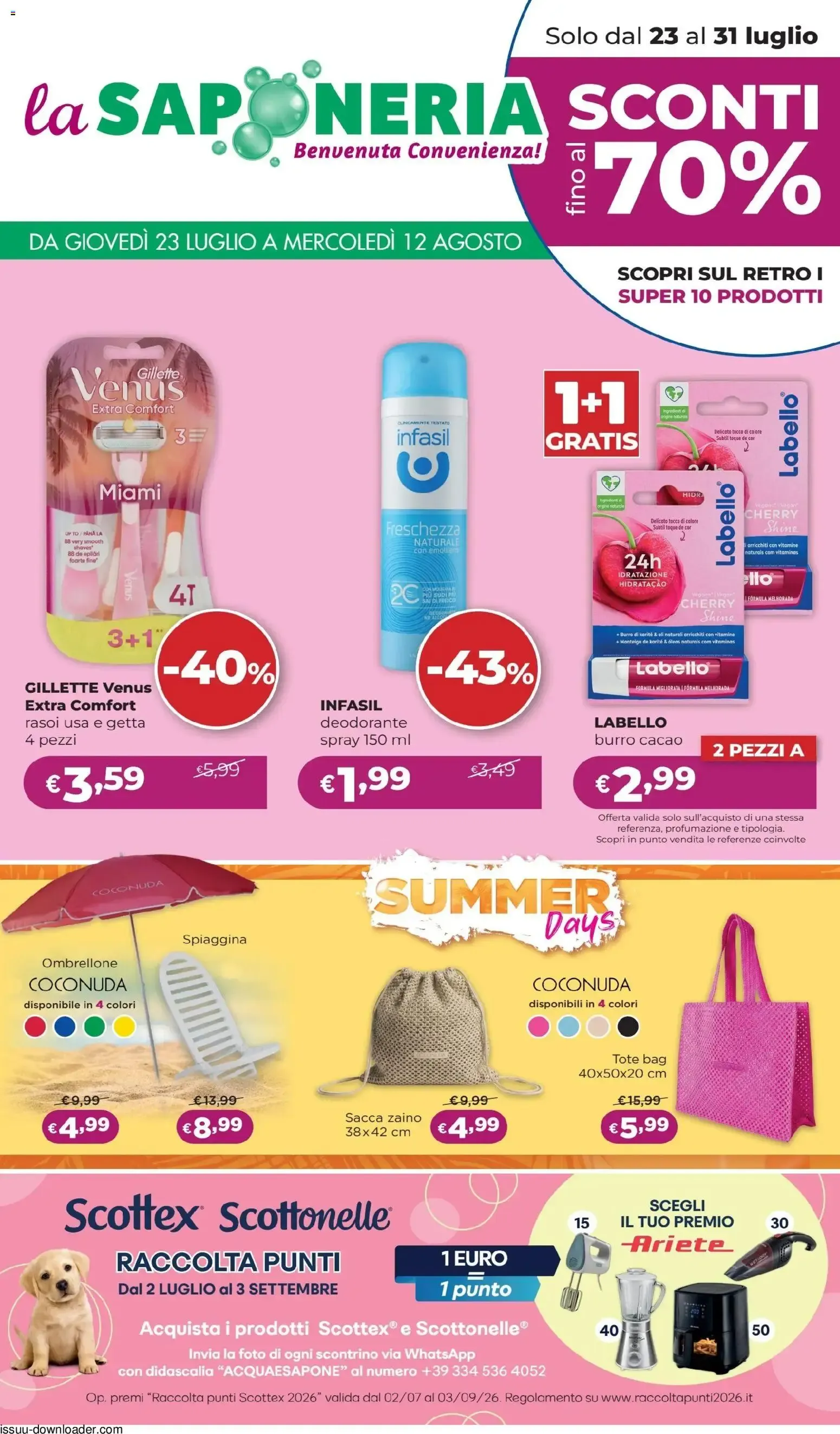 La Saponeria volantino dal 23/07/2026 - online Offerte