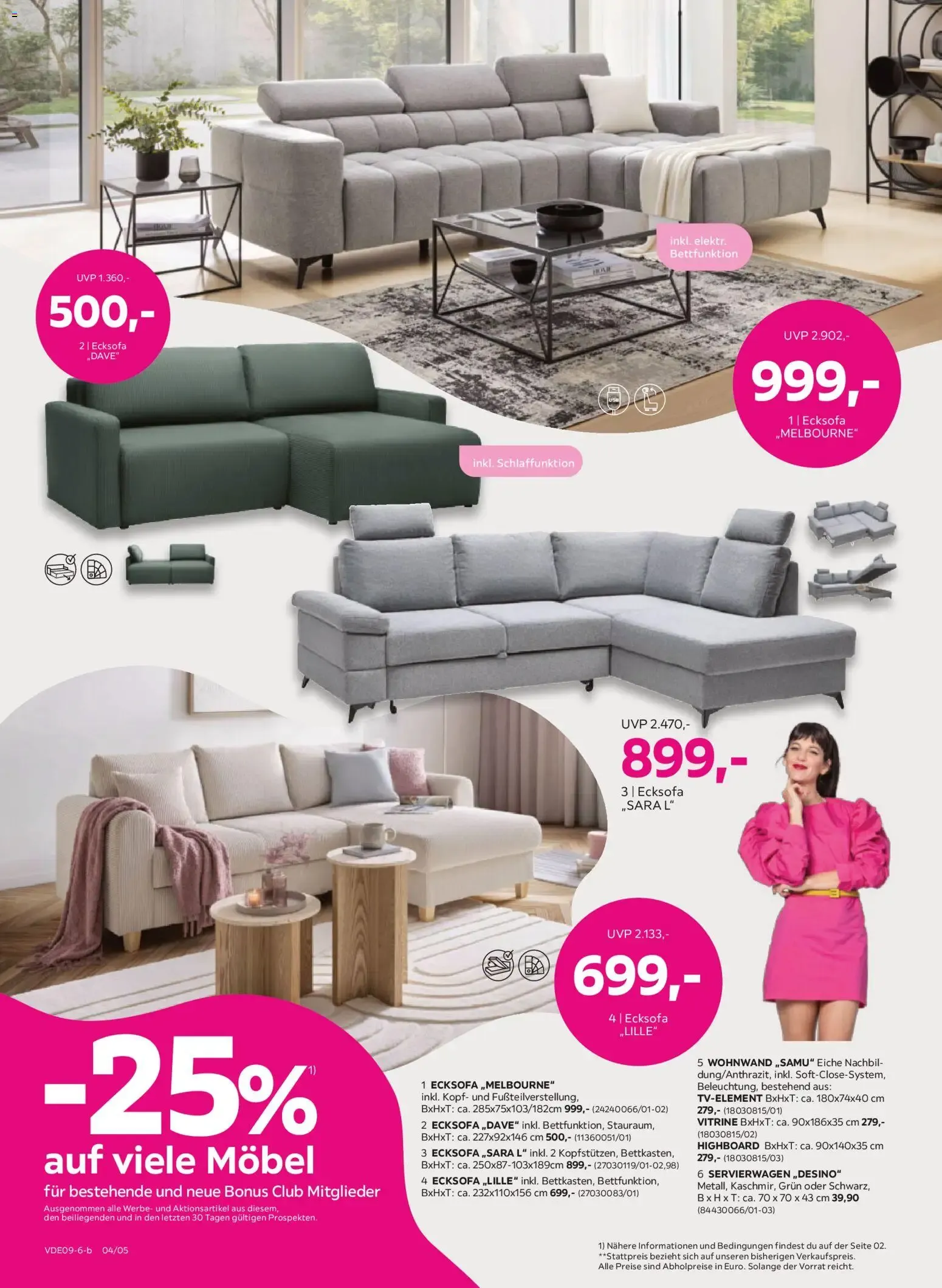 Mömax Pink Shopping: 25% en muebles y 20% en otros productos von 31. August bis 29. September 2026 - Prospekt seite 4