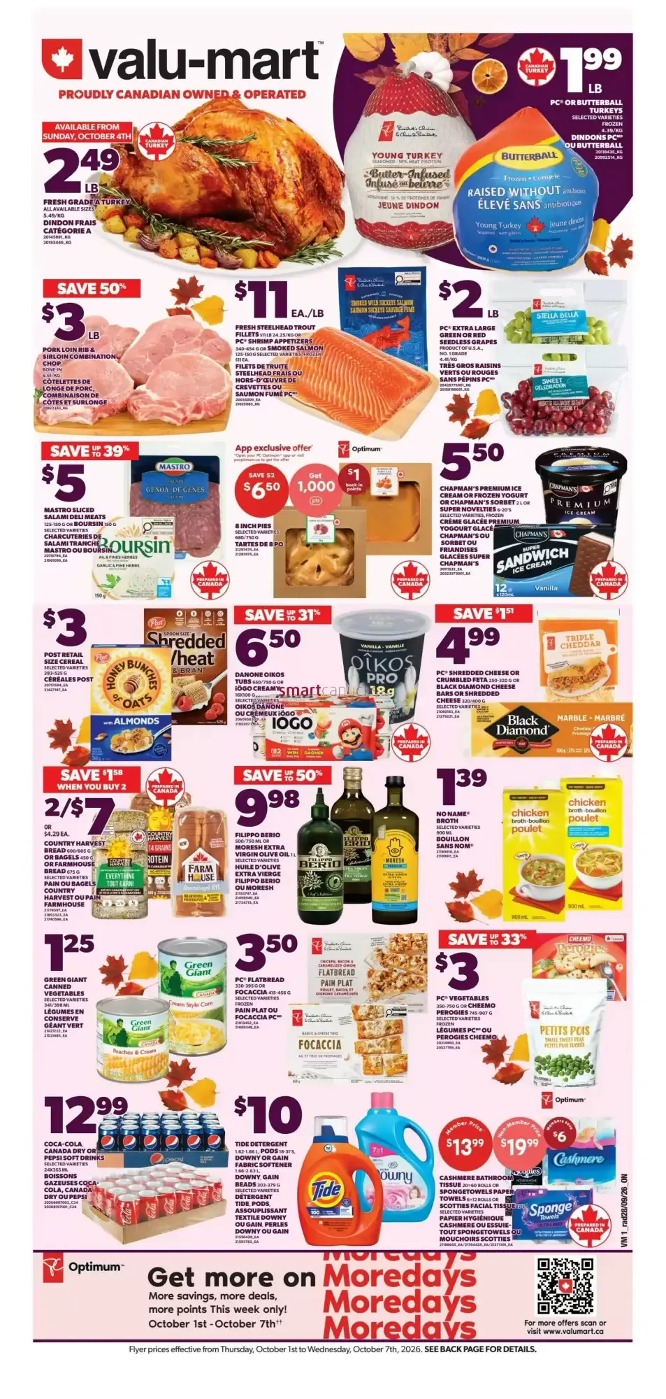 Valu-mart flyer week 40 from October 1 to October 7 2026 - flyer page 1