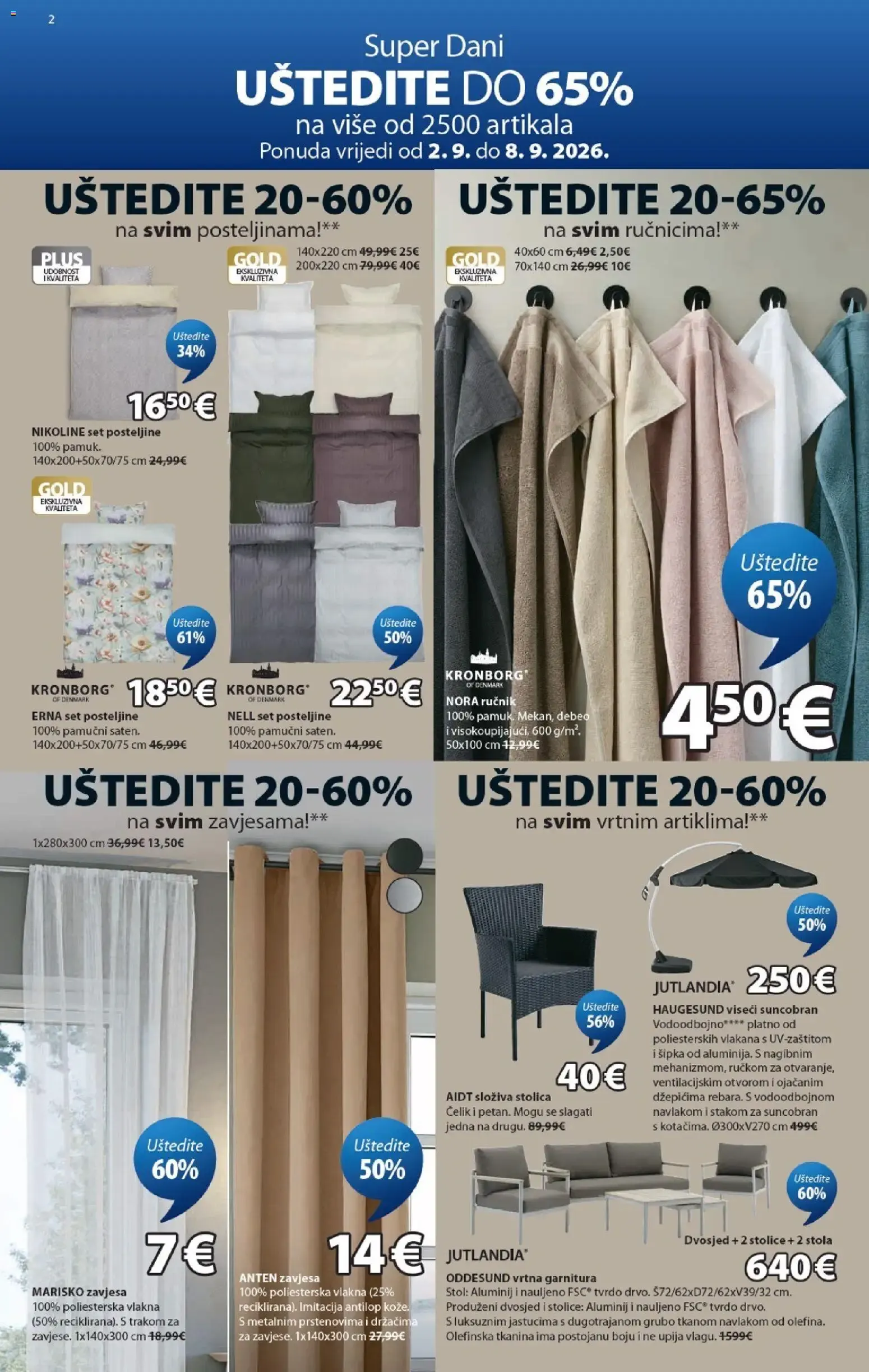 Katalog Izvrsna ponuda za vaš dom od 2. rujna do 13. listopada 2026. - Pregled Stranica 2