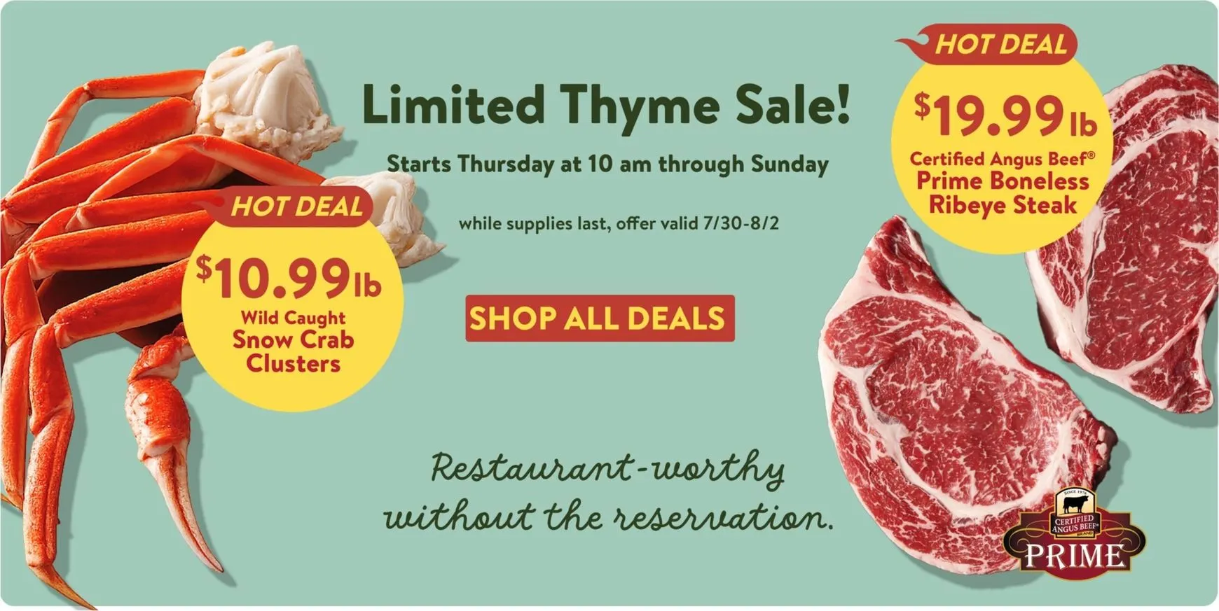 Limited Thyme Sale!