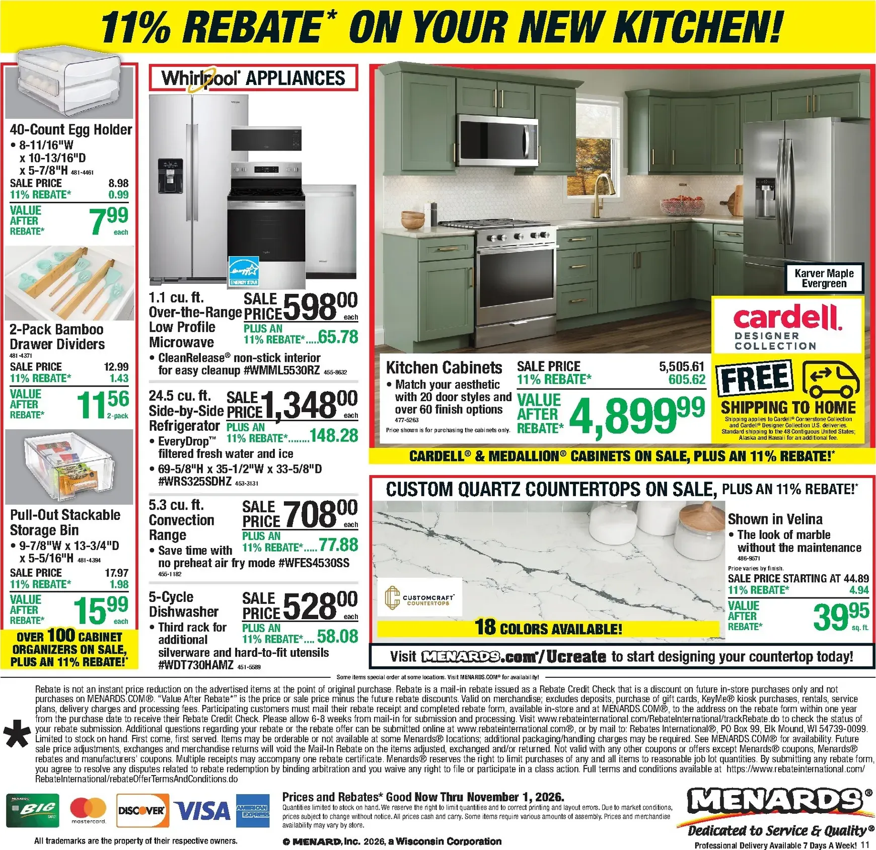 Weekly promotion Current Menards leaflet valid from Thursday 10/22/2026 to Sunday 11/01/2026 spanning from October 22 to November 1 2026 - Page 17 for Catalogue 365