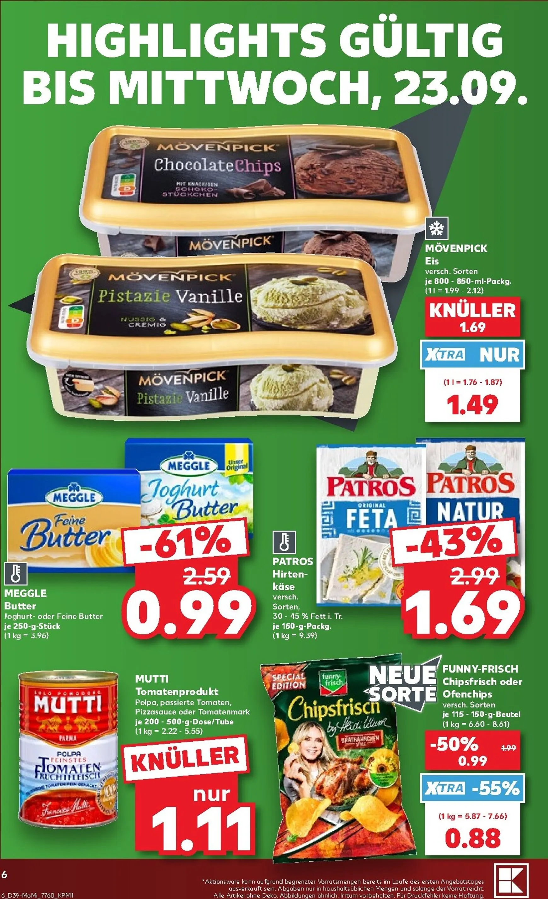 Kaufland - Richtig Sparen Prospekt nächste Woche – von Montag 21.09.2026 bis Mittwoch 23.09.2026 von 21. September bis 23. September 2026 - Prospekt seite 6
