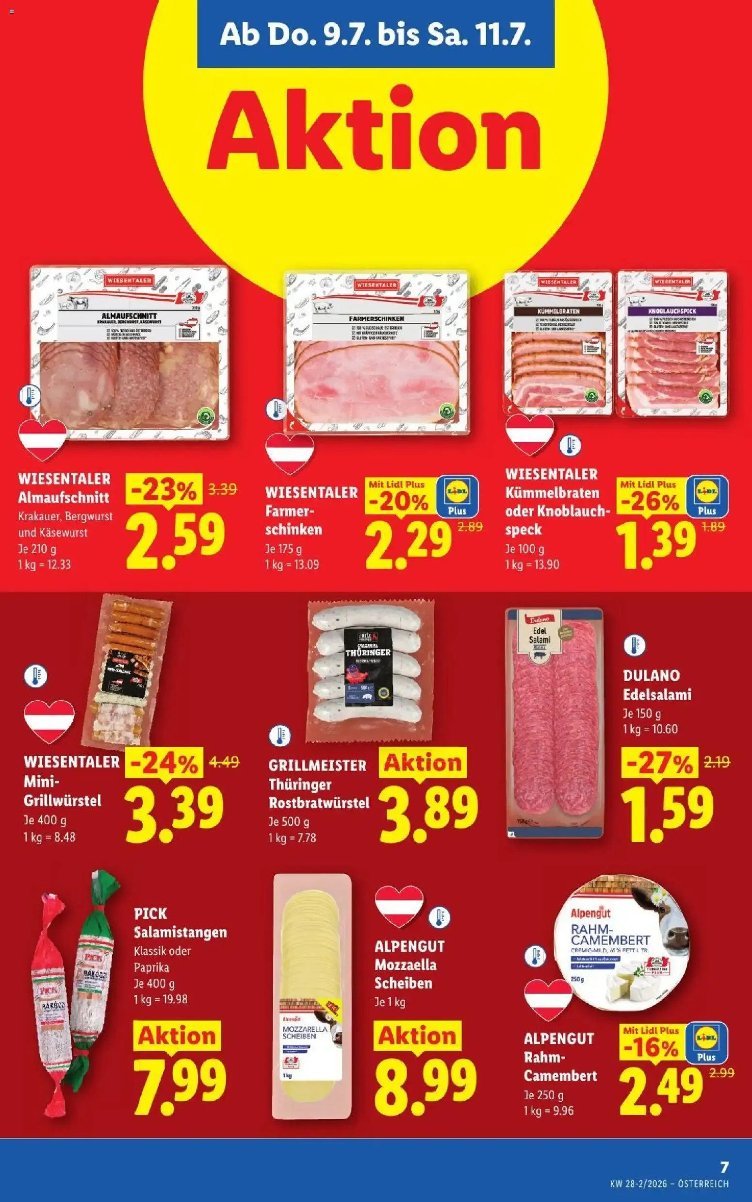 Lidl - Flugblatt ab 09.07.2026 - Angebote ab donnerstag von 9. Juli bis 11. Juli 2026 - Flugblätt seite 9
