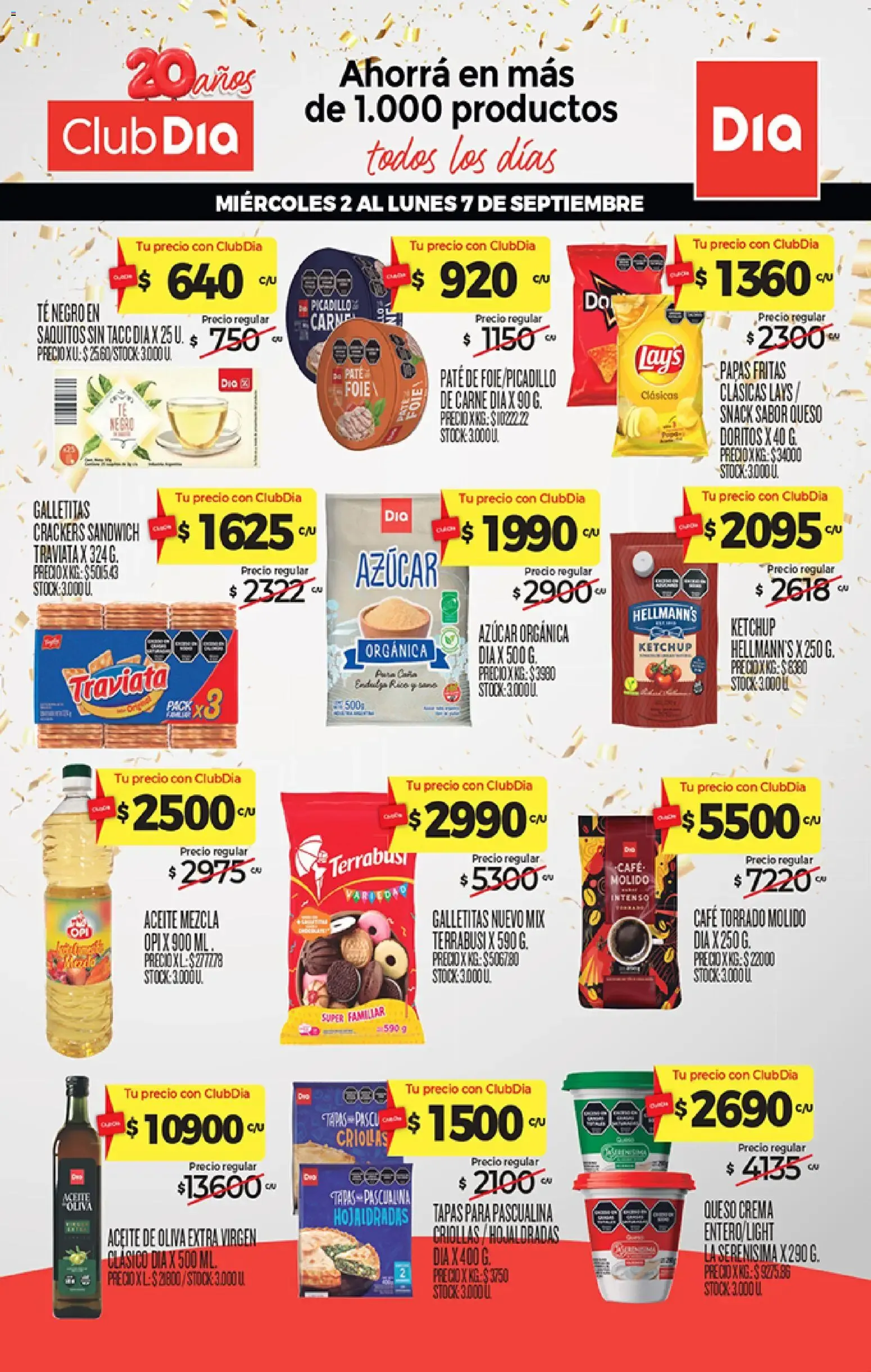 Ofertas de 20 años Club Dia 2 de septiembre al 7 de septiembre 2026 - Página 1 del catálogo